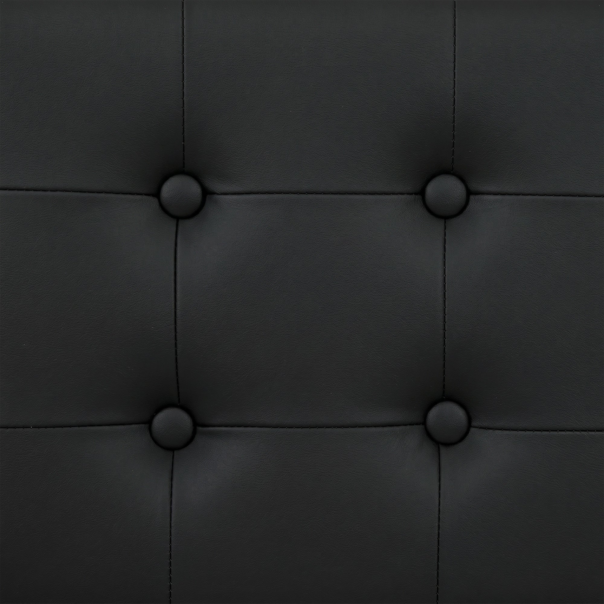 HOMCOM PU Leather King Size Ottoman Bed Frame, with Front Drawer - Black