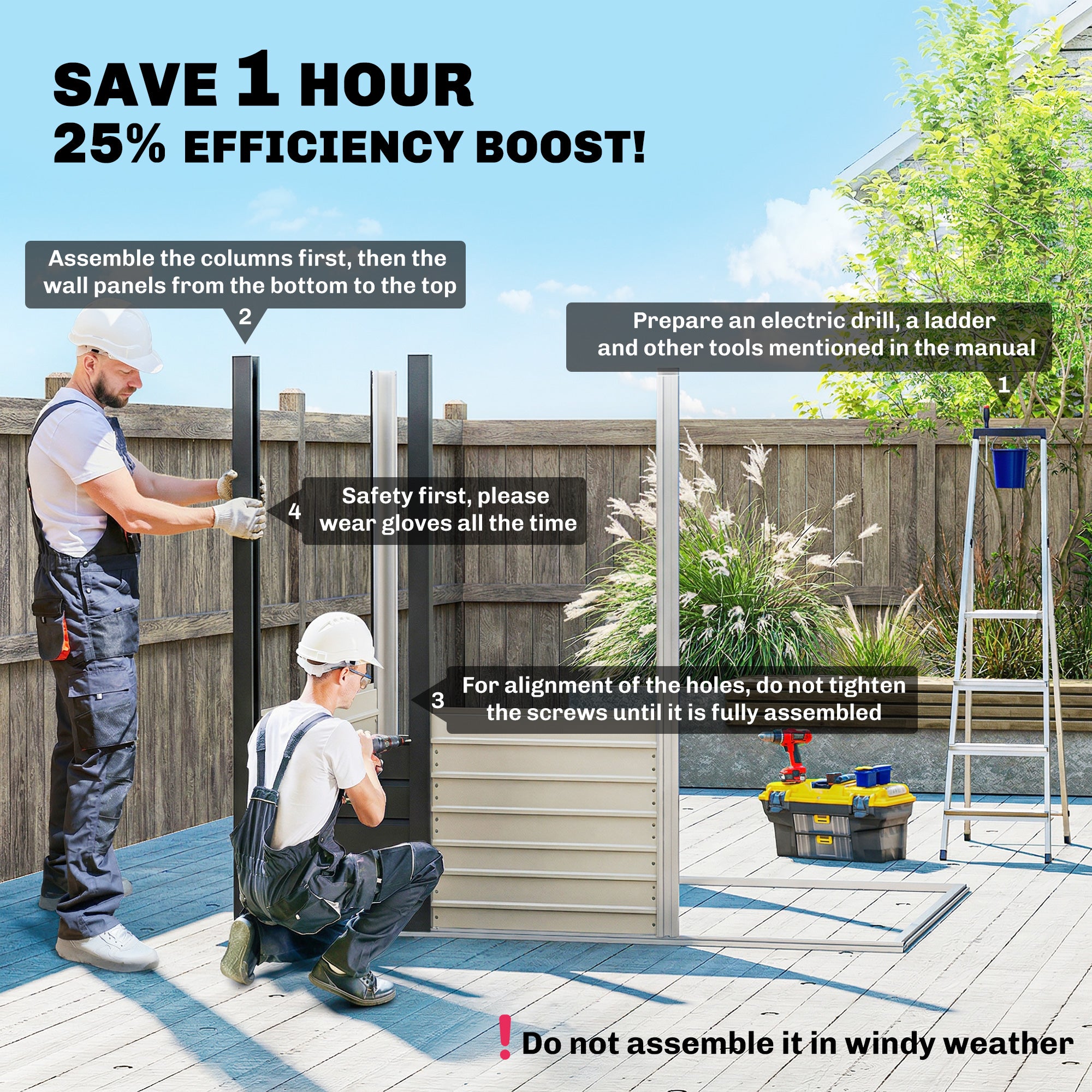 Outsunny 6.3 x 4.3FT Garden Shed. Galvanised Metal Shed, Outdoor Tool Storage Shed with Pent Roof, Lockable Door and 2 Vents, Grey