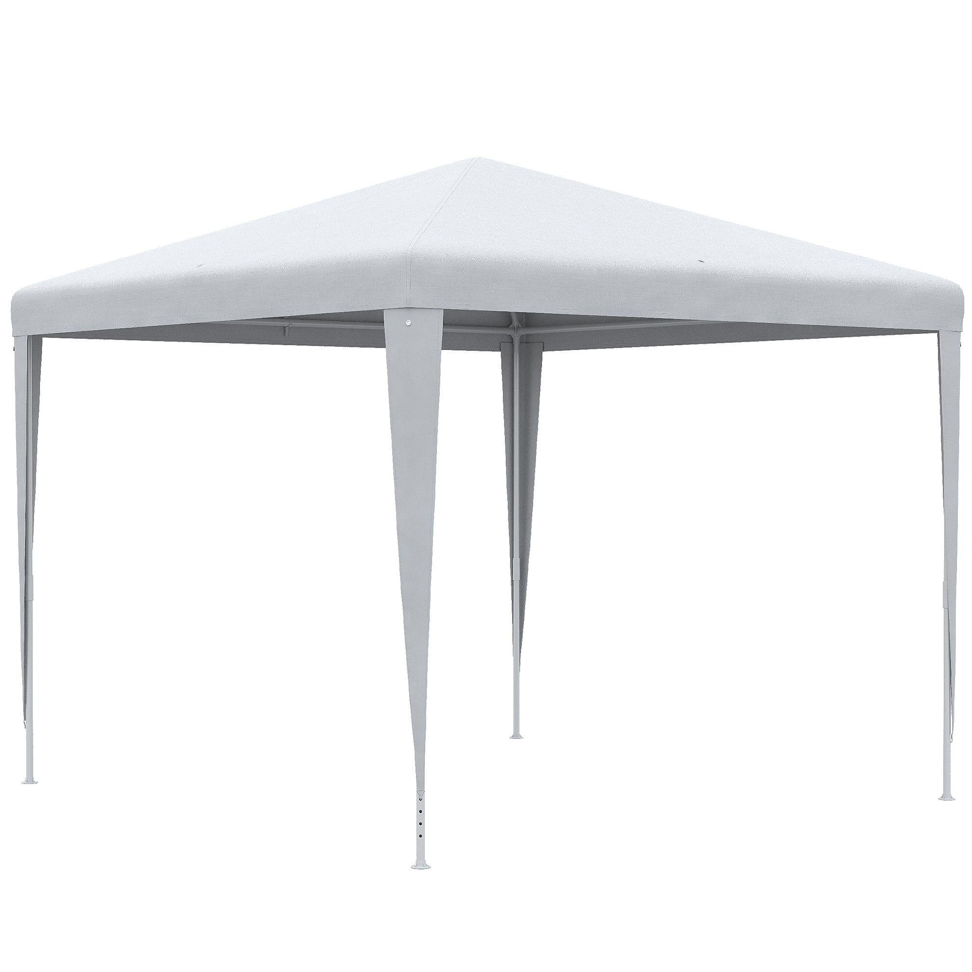 Outsunny 2.7m x 2.7m Garden Gazebo Marquee Party Tent Wedding Canopy Outdoor(White) - North Peak Garden Furniture