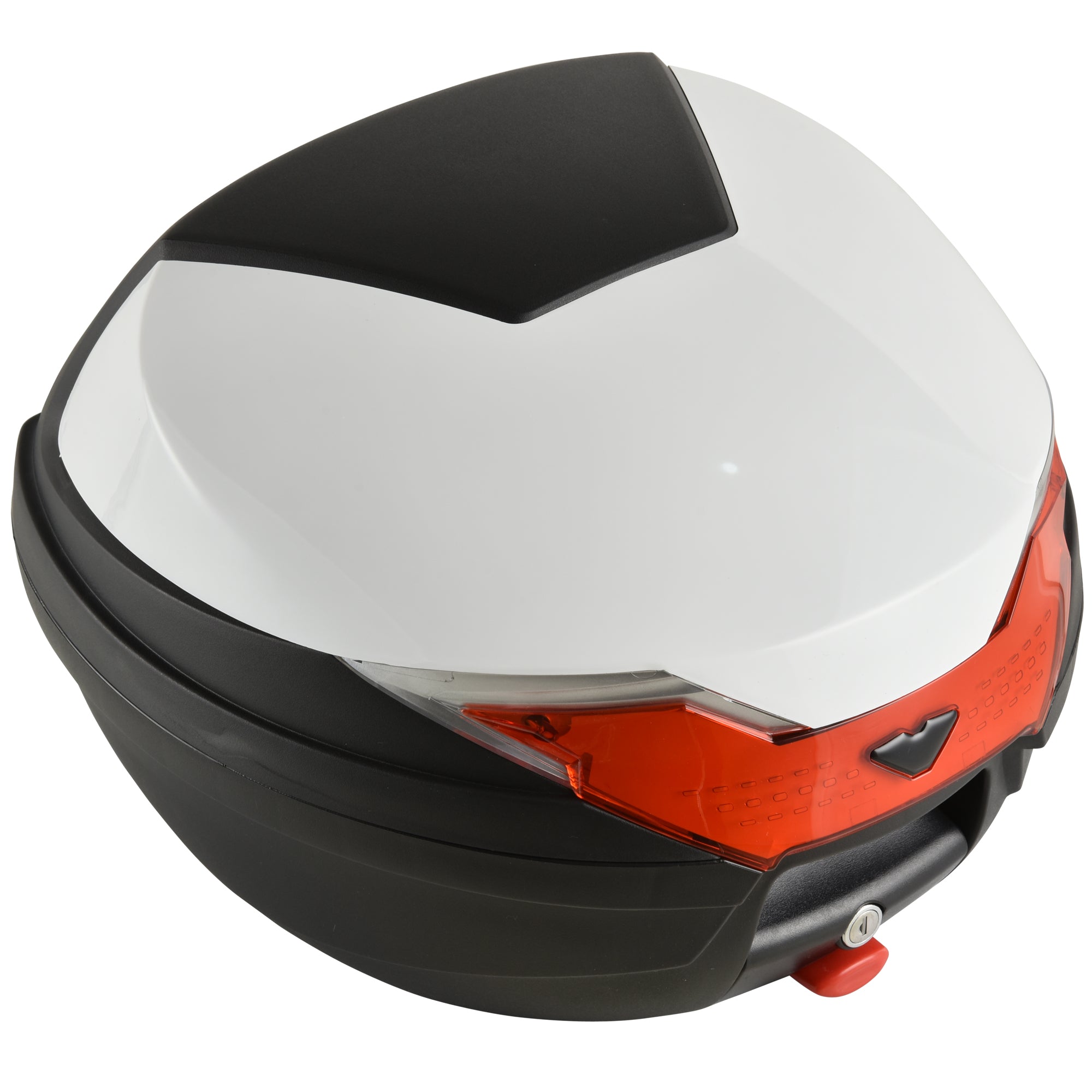 HOMCOM 32L Motorcycle Tail box Helmet Top Case Motorbike Luggage Storage Trunk Carrier Mount Rack - North Peak Garden Furniture