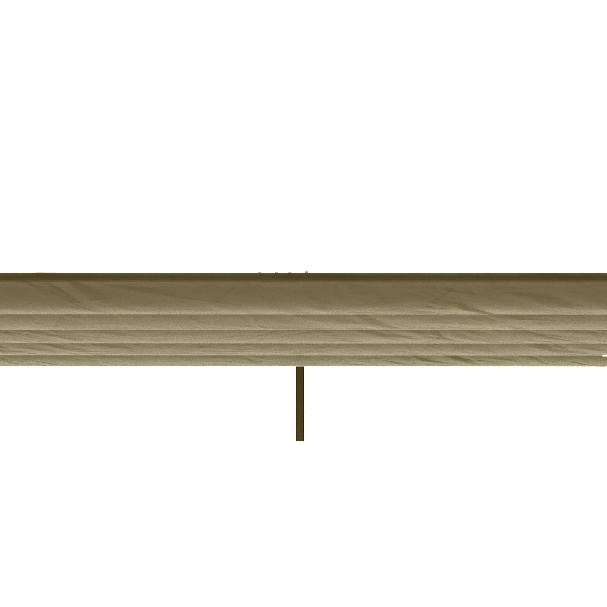 Outsunny Retractable Pergola Shade Cover, Replacement Canopy Fabric for 3 x 3 (m) Pergola, Gazebo Retractable Roof, Tan - North Peak Garden Furniture