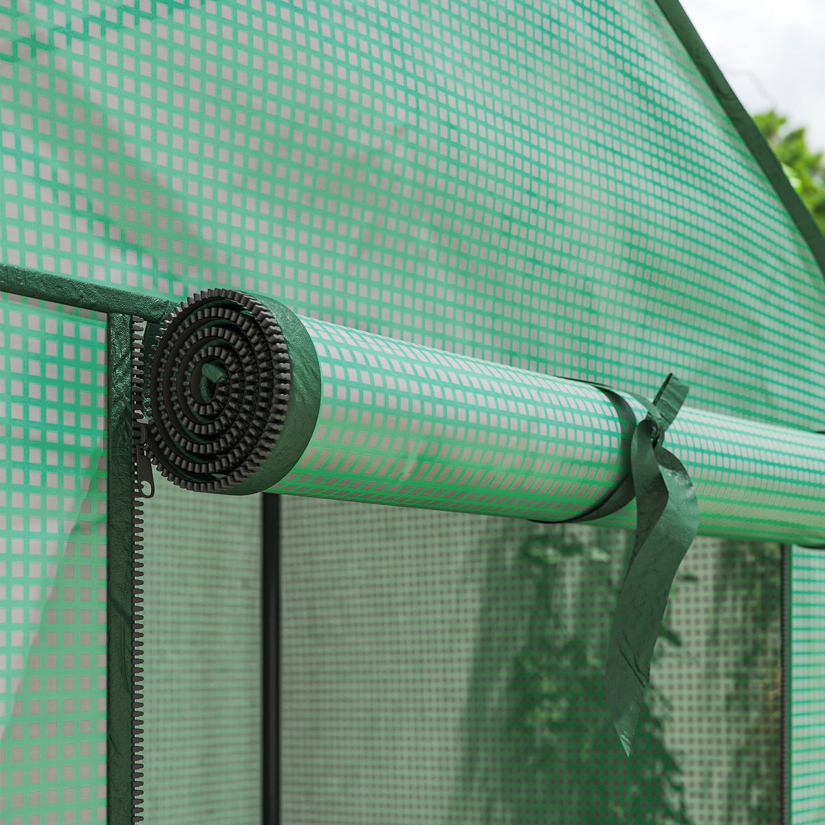 Outsunny Three-Tier Mini Greenhouse - Green
