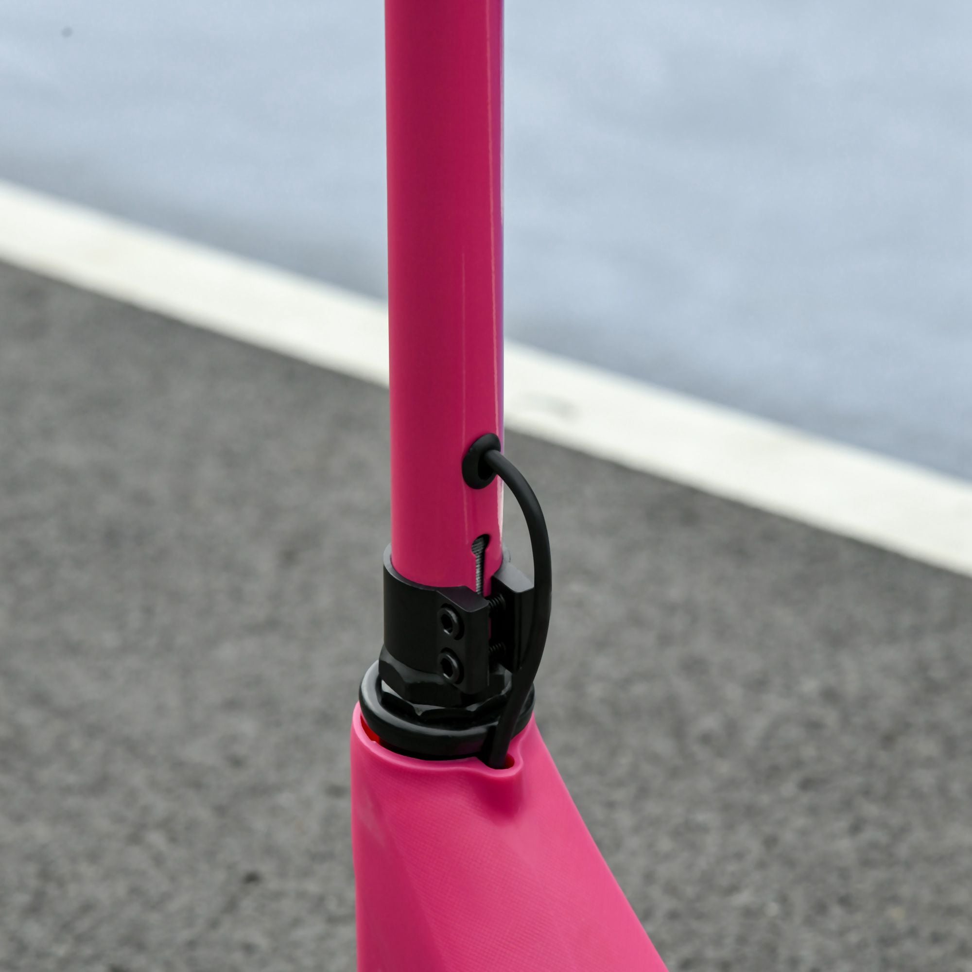 HOMCOM Electric Scooter, 120W Motor E-Scooter with Battery Display, Adjustable Height, Rear Brake for Ages 6+ Years - Pink - North Peak Garden Furniture