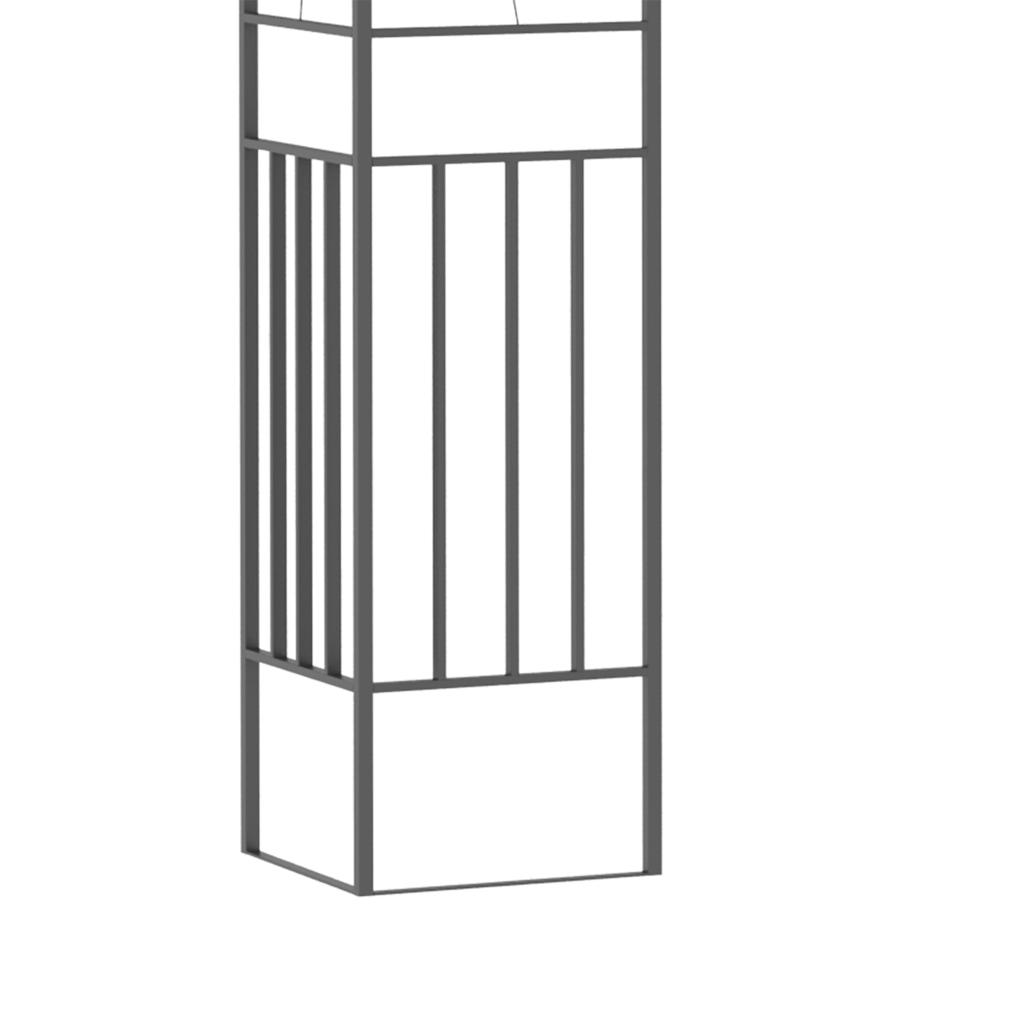Outsunny 3 x 3m Outdoor Steel Gazebo with 2 Tier Roof, Garden Gazebo Patio Canopy Marquee Shelter with Decorative Steel Frame - Grey - North Peak Garden Furniture