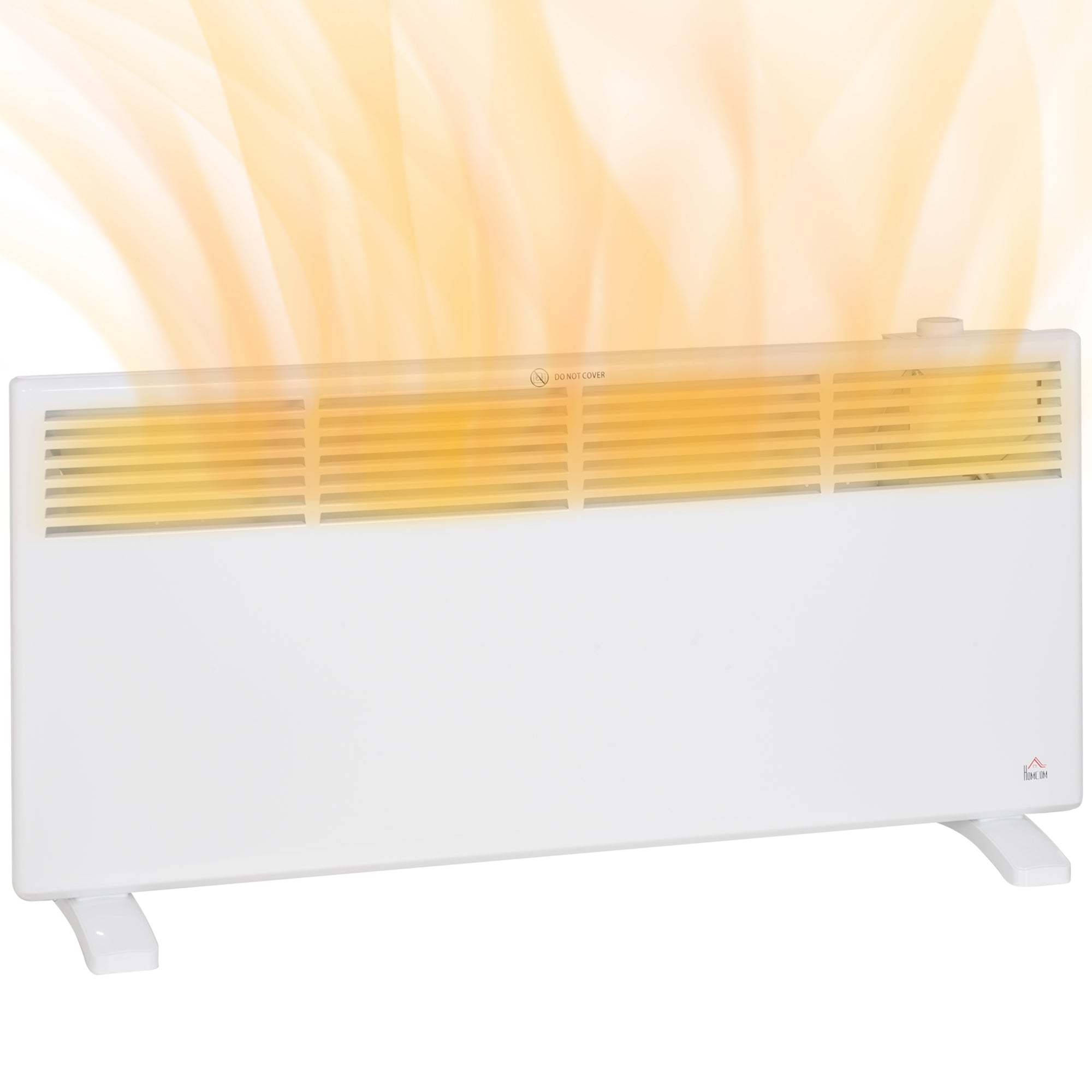 HOMCOM 2000W Convector Heater - White - North Peak Garden Furniture