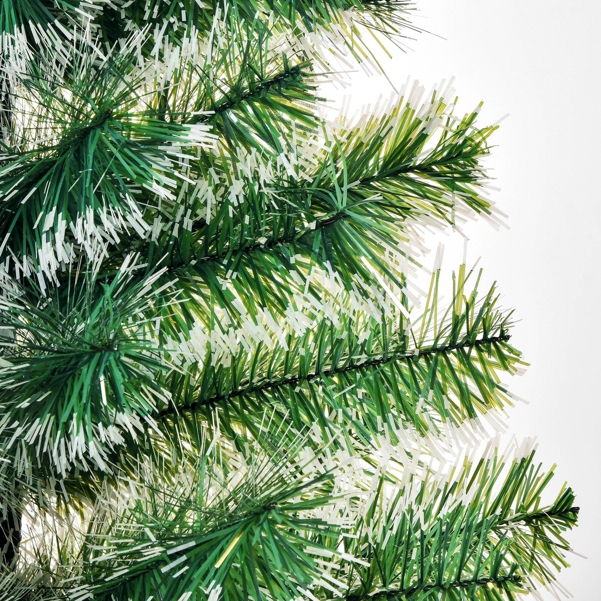 HOMCOM 5FT Indoor Christmas Tree Artificial Decoration Xmas Gift with Metal Stand Branch Tips - North Peak Garden Furniture
