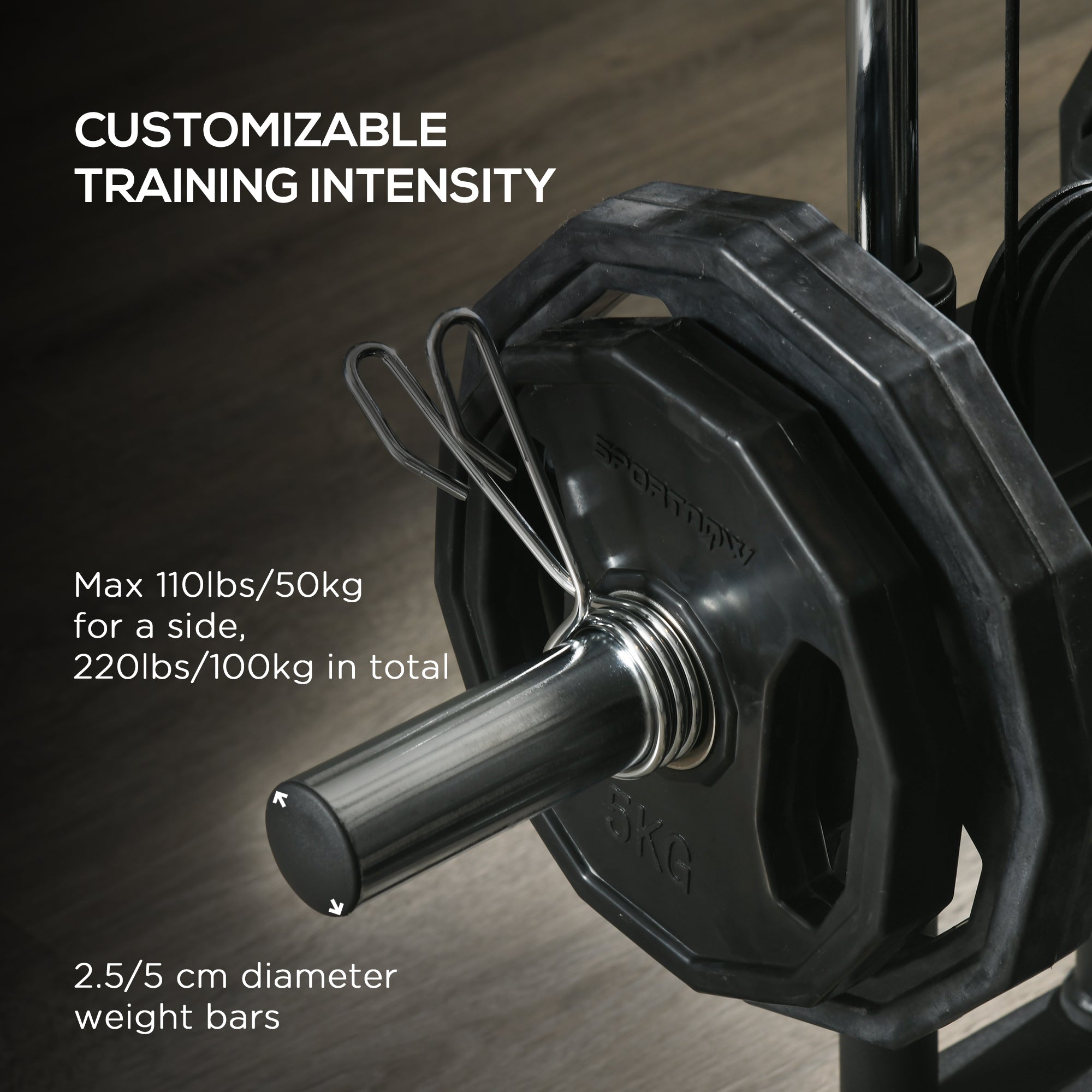 SPORTNOW Home Gym Machine, Multifunctional Gym Equipment with High and Low Pulleys, Pull Up Bar, 15-Position Adjustable Strength Training Workout Station for Full Body Fitness - North Peak Garden Furniture