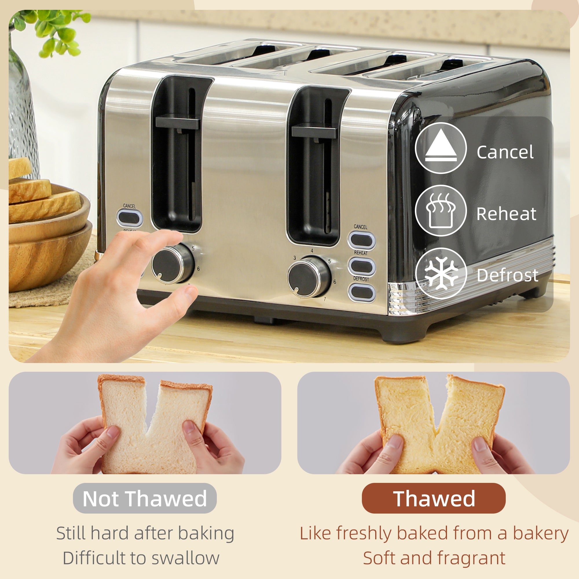 HOMCOM Polished Metal Kettle and Toaster Set - Black - North Peak Garden Furniture