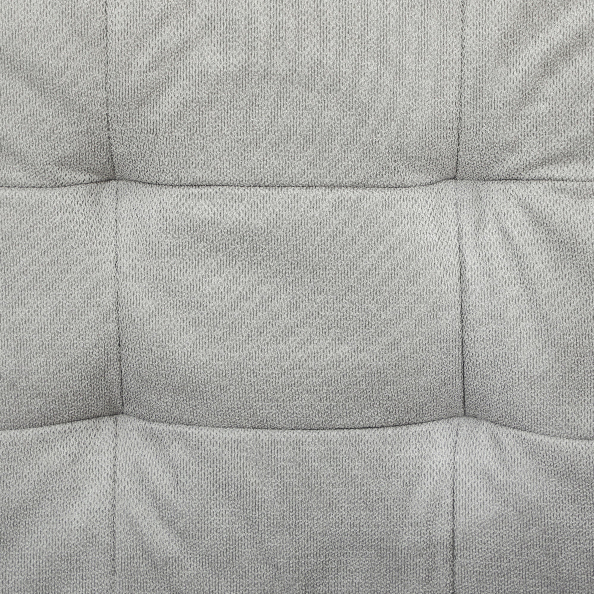 HOMCOM Modern 2 Seater Sofa with Hidden Storage, 117cm Tufted Cotton Couch with Wood Legs, Compact Loveseat for Living Room, Kitchen, Light Grey - North Peak Garden Furniture