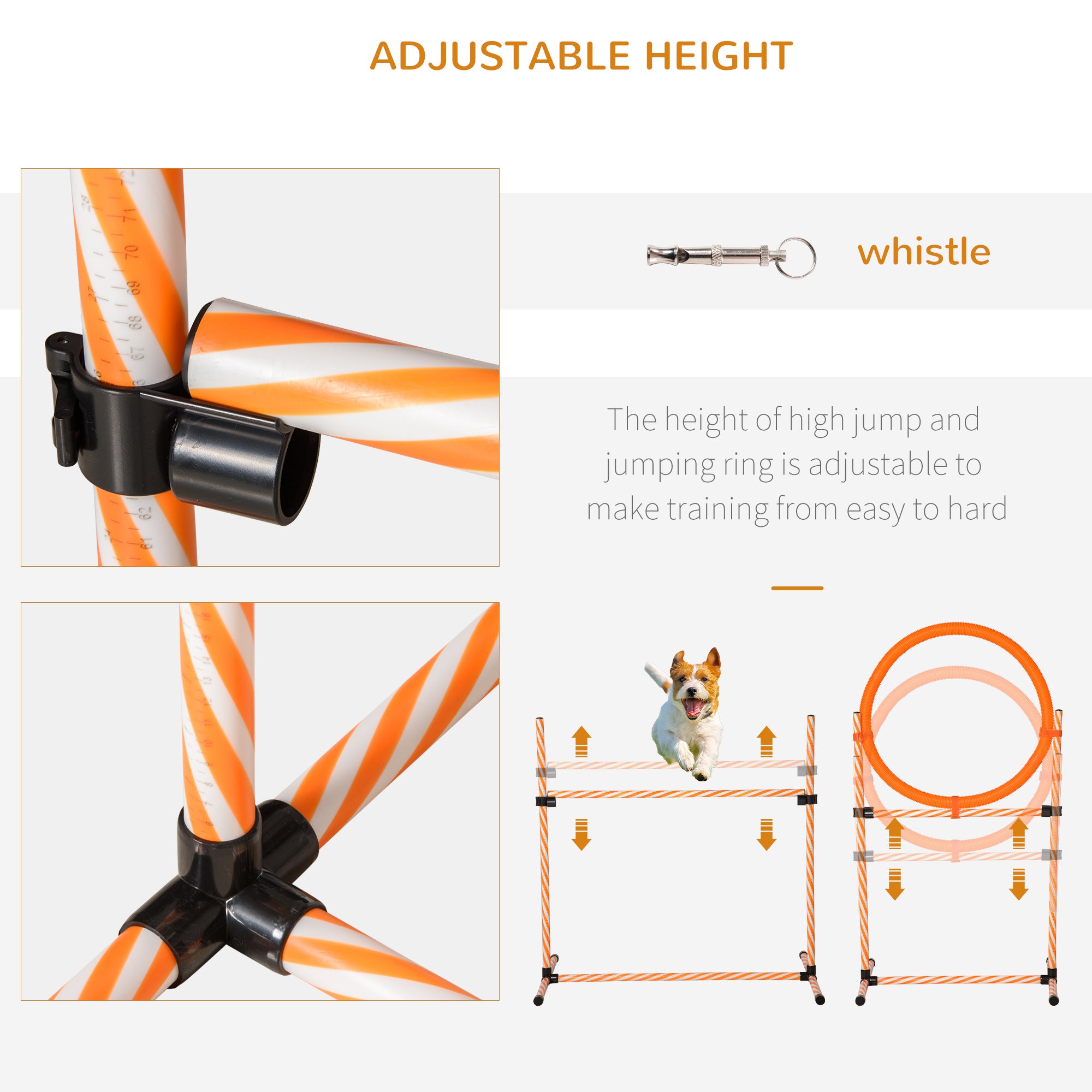 PawHut Dog Agility Training Set, Weave Poles Slalom Obstacle Course Equipment, Outdoor Indoor Use with Oxford Carry Bag | Aosom UK