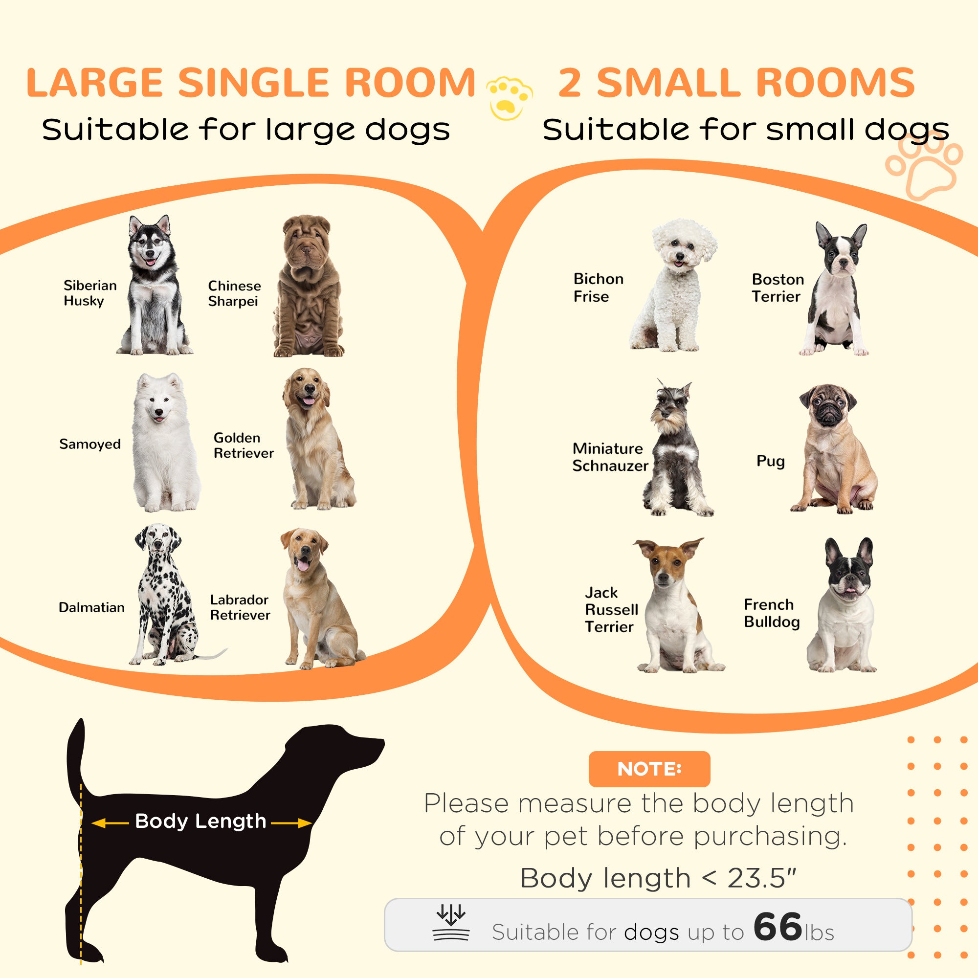PawHut Dog Crate Furniture for Small and Large Dogs, with Movable Divider - White - North Peak Garden Furniture