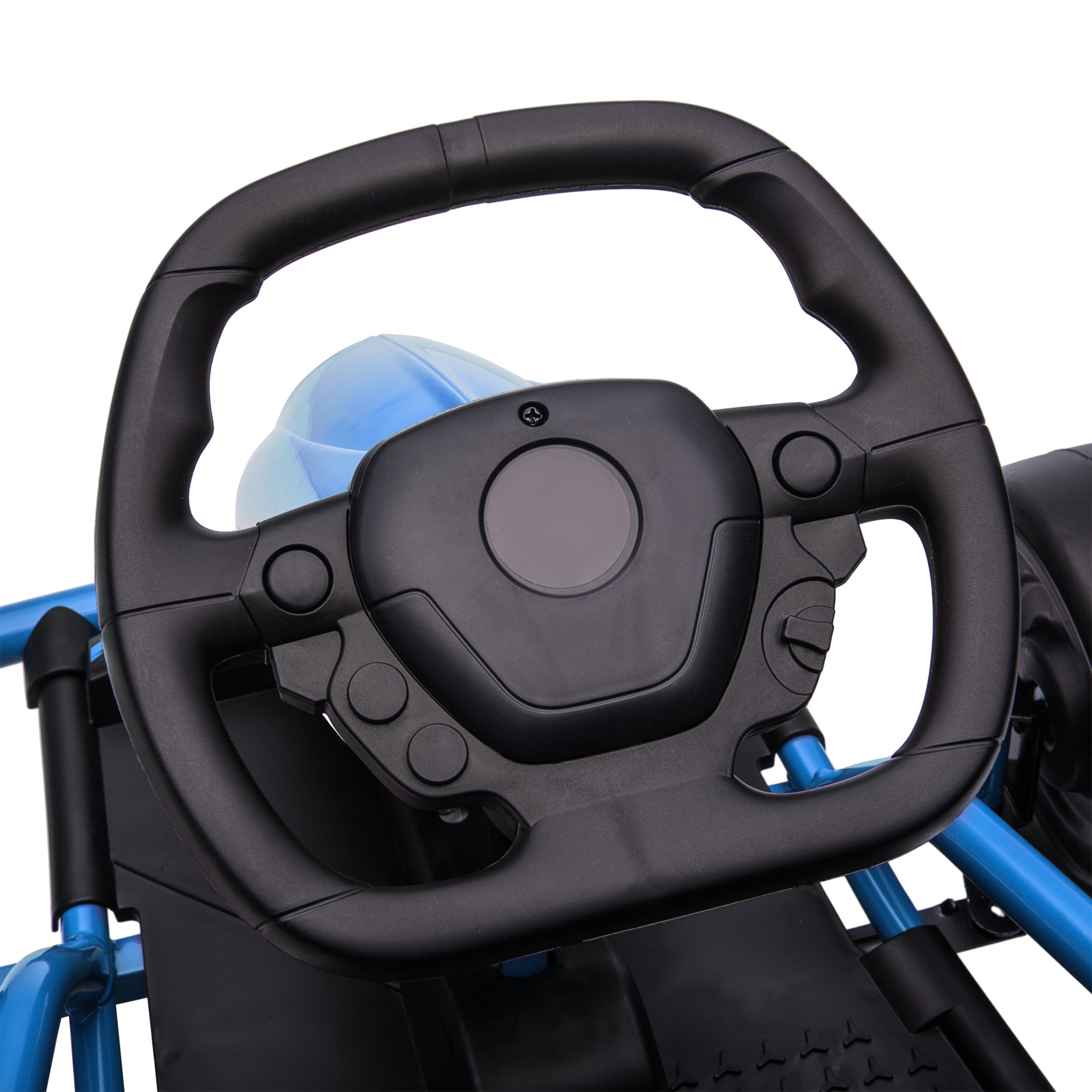HOMCOM 24V Electric Go Kart for Kids, Drift Ride-On Racing Go Kart with 2 Speeds, for Boys Girls Aged 8-12 Years Old, Blue - North Peak Garden Furniture