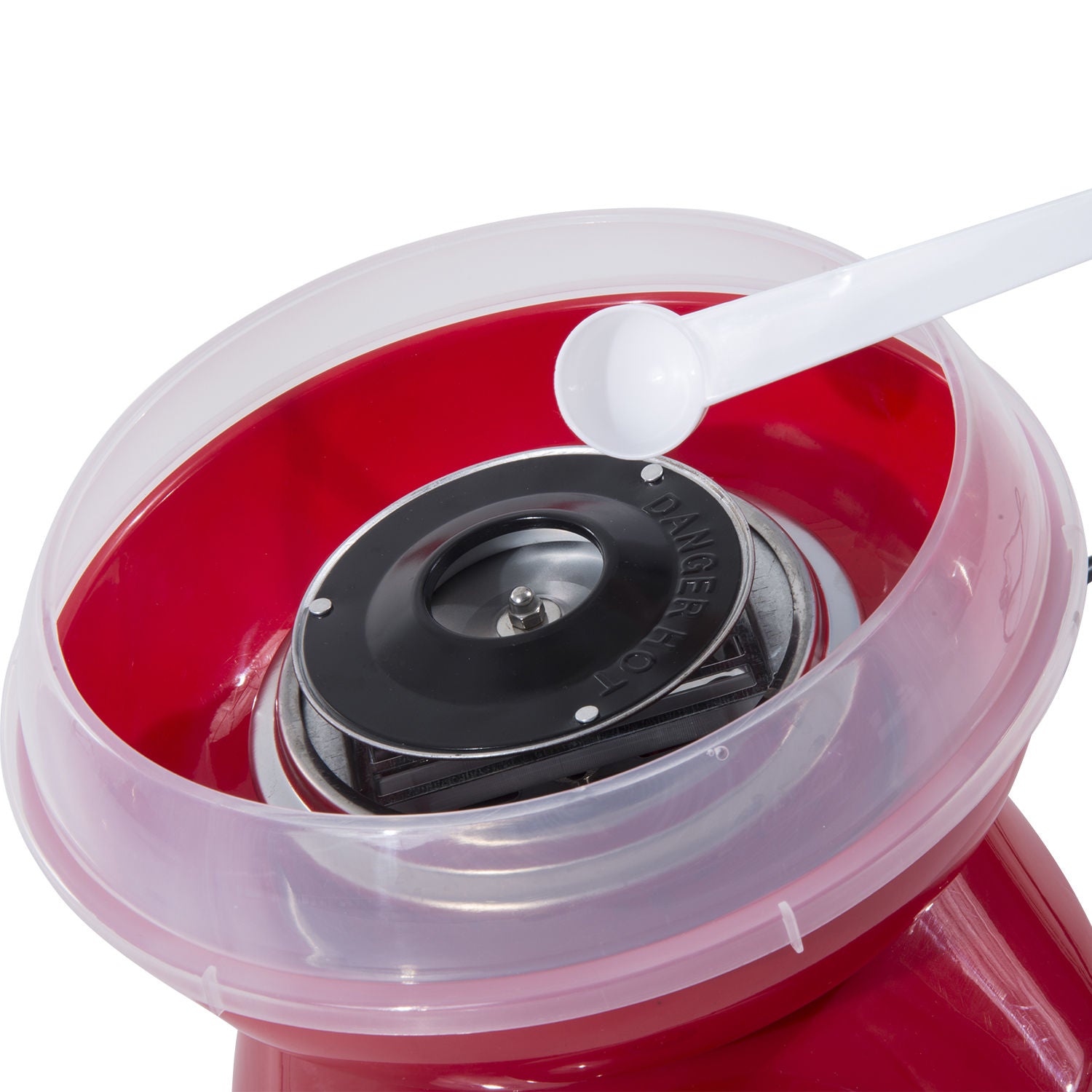 HOMCOM Candy Floss Machine Electric Cotton Candy Maker Gadgetry 450W (Red) - North Peak Garden Furniture