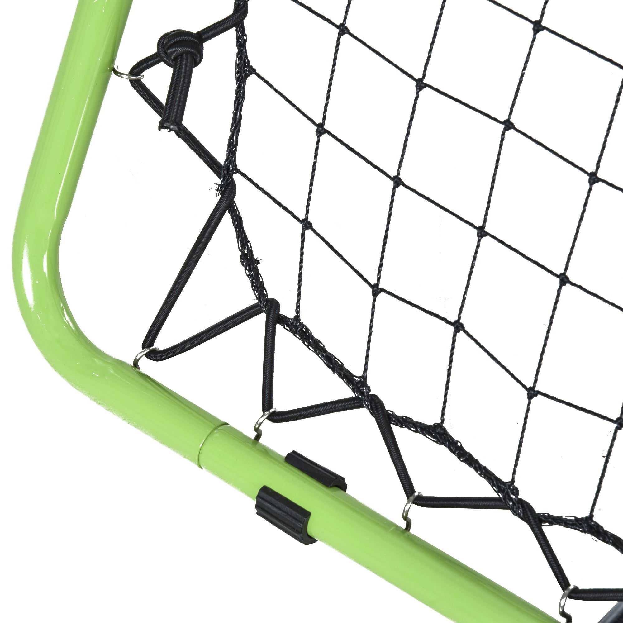 HOMCOM Football Training Net, Soccer Kickback Target Goal Both Side Rebounder Net, Adjustable Angle Goal Training Set for Kids and Children to Practice in Playground, Backyard - North Peak Garden Furniture