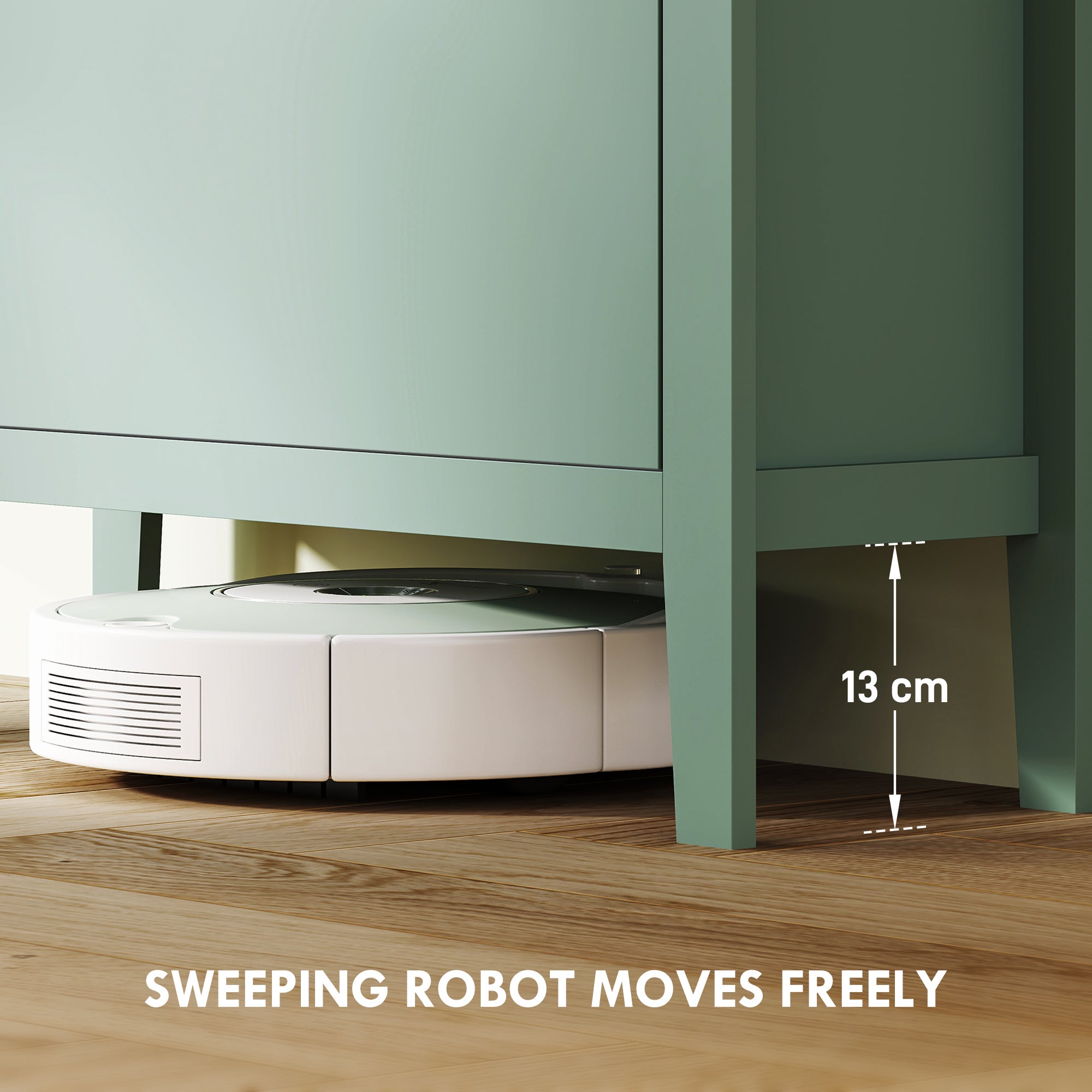 HOMCOM Modern Three-Drawer Shoe Cabinet - Green - North Peak Garden Furniture