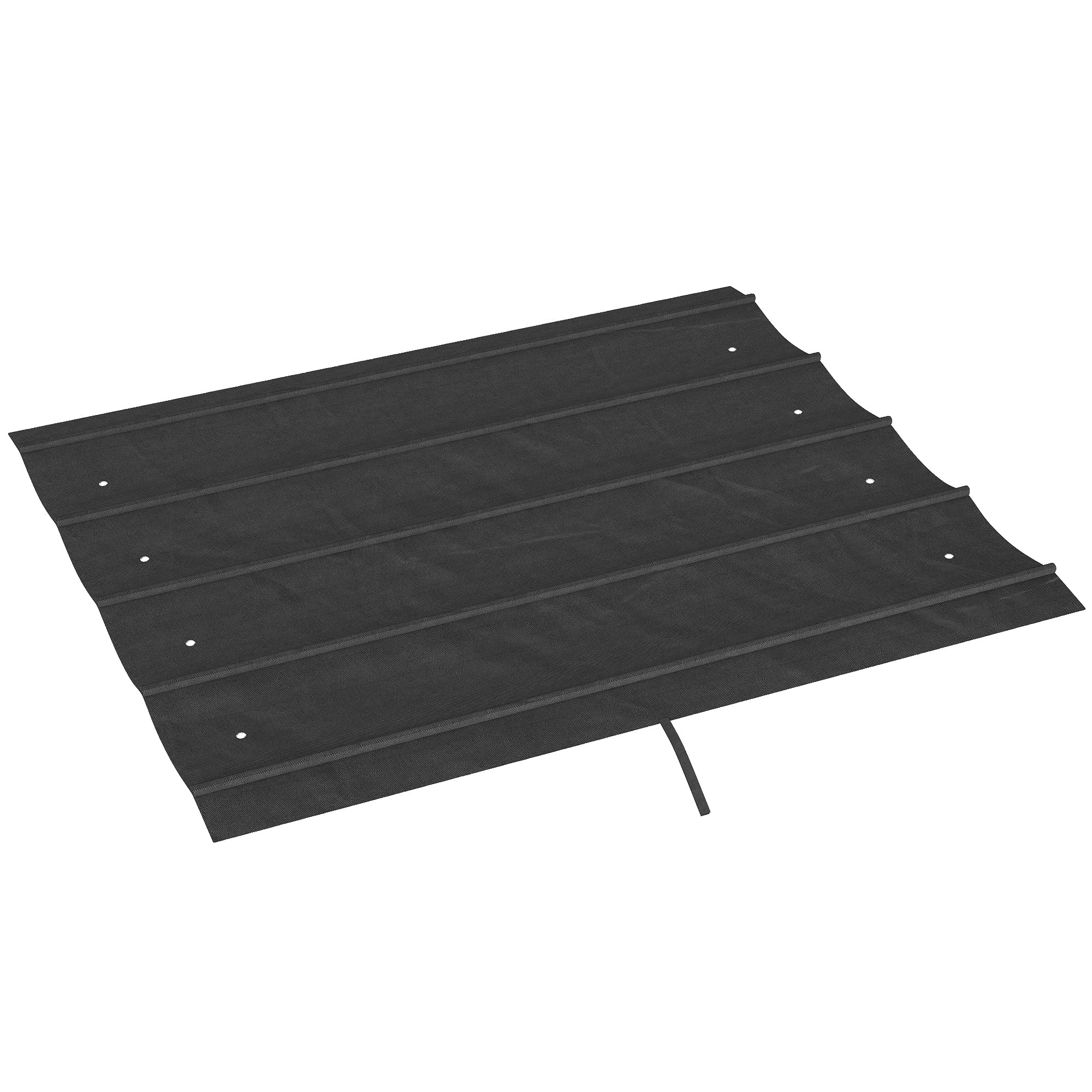 Outsunny Pergola Roof, Retractable Sun Shade Cover for 2.85 x 2m Pergola, UV30+ Protected, Dark Grey