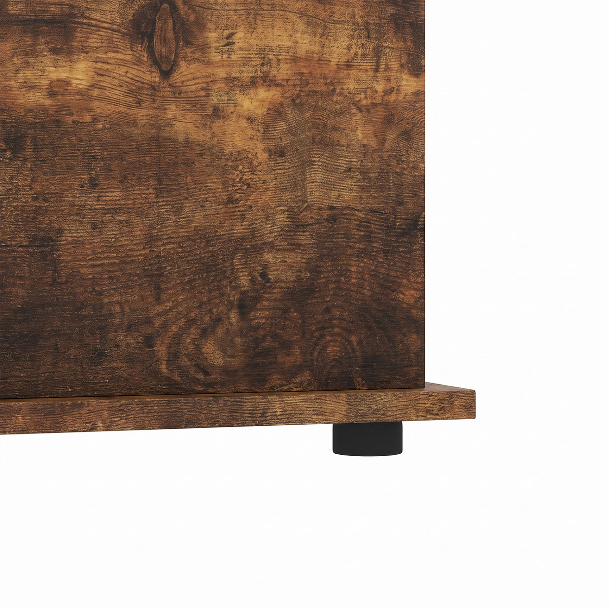 HOMCOM Storage Chest, 102L Blanket Box, Shoe Bench Safety Hinged Lid, Bed End Bench for Bedroom, 80 x 40 x 45cm, Rustic Brown