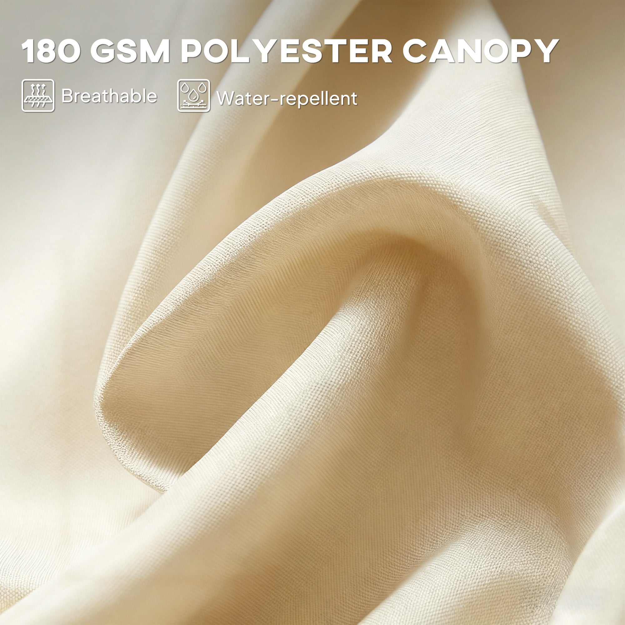 Outsunny 4.6m Double Garden Parasol - Beige