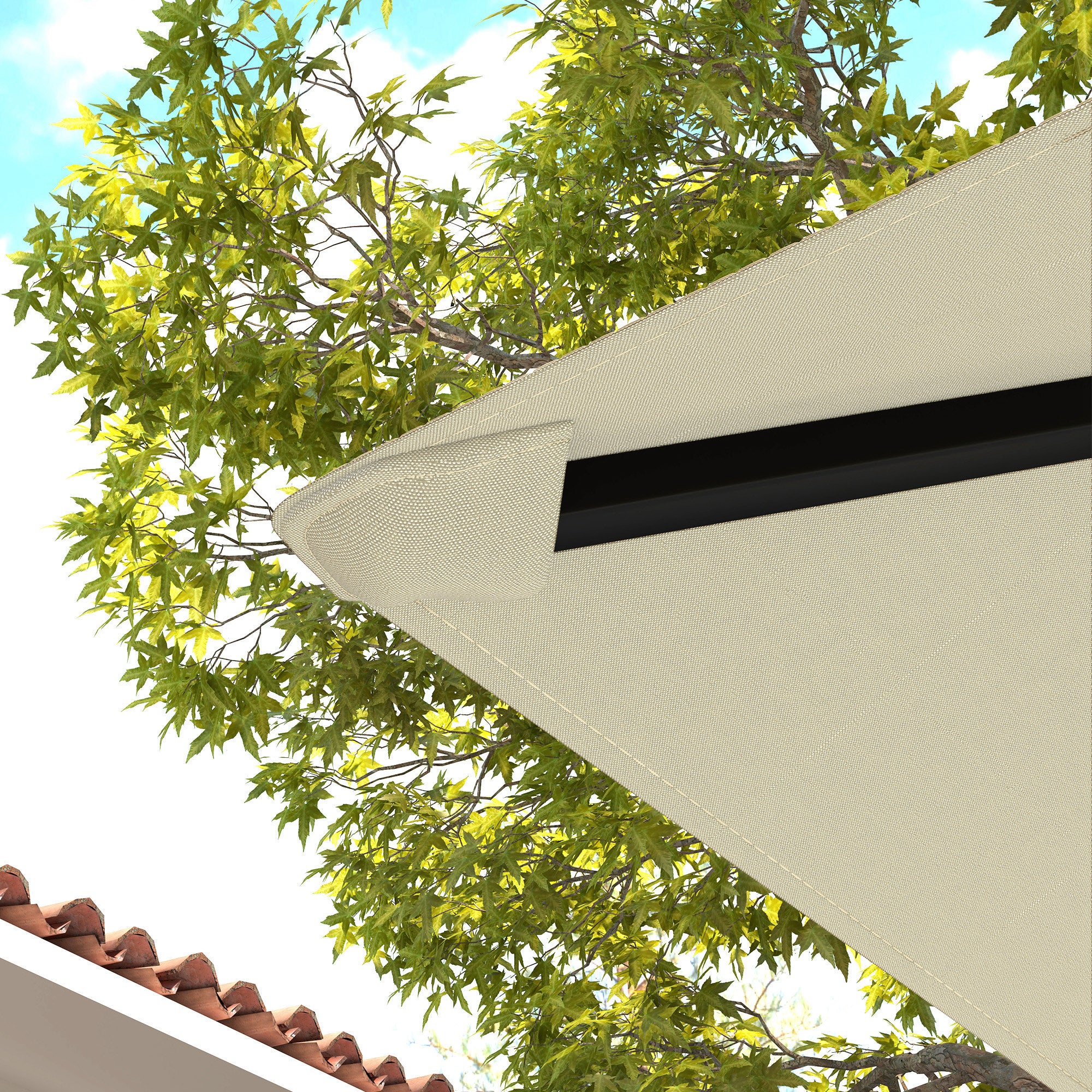 Outsunny 3 x 3(m) Gazebo Canopy Replacement, for 01-0867 - Cream - North Peak Garden Furniture