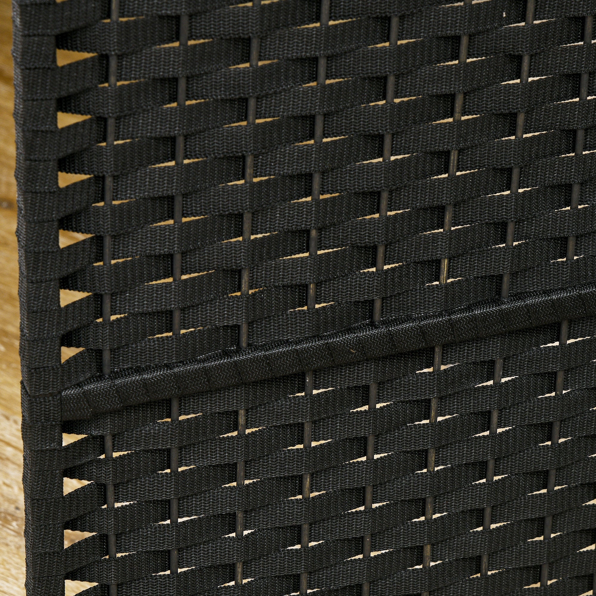 HOMCOM 6 Panel Folding Room Divider, Freestanding Privacy Screen for Living Room, Bedroom and Office, 240 x 170cm, Black