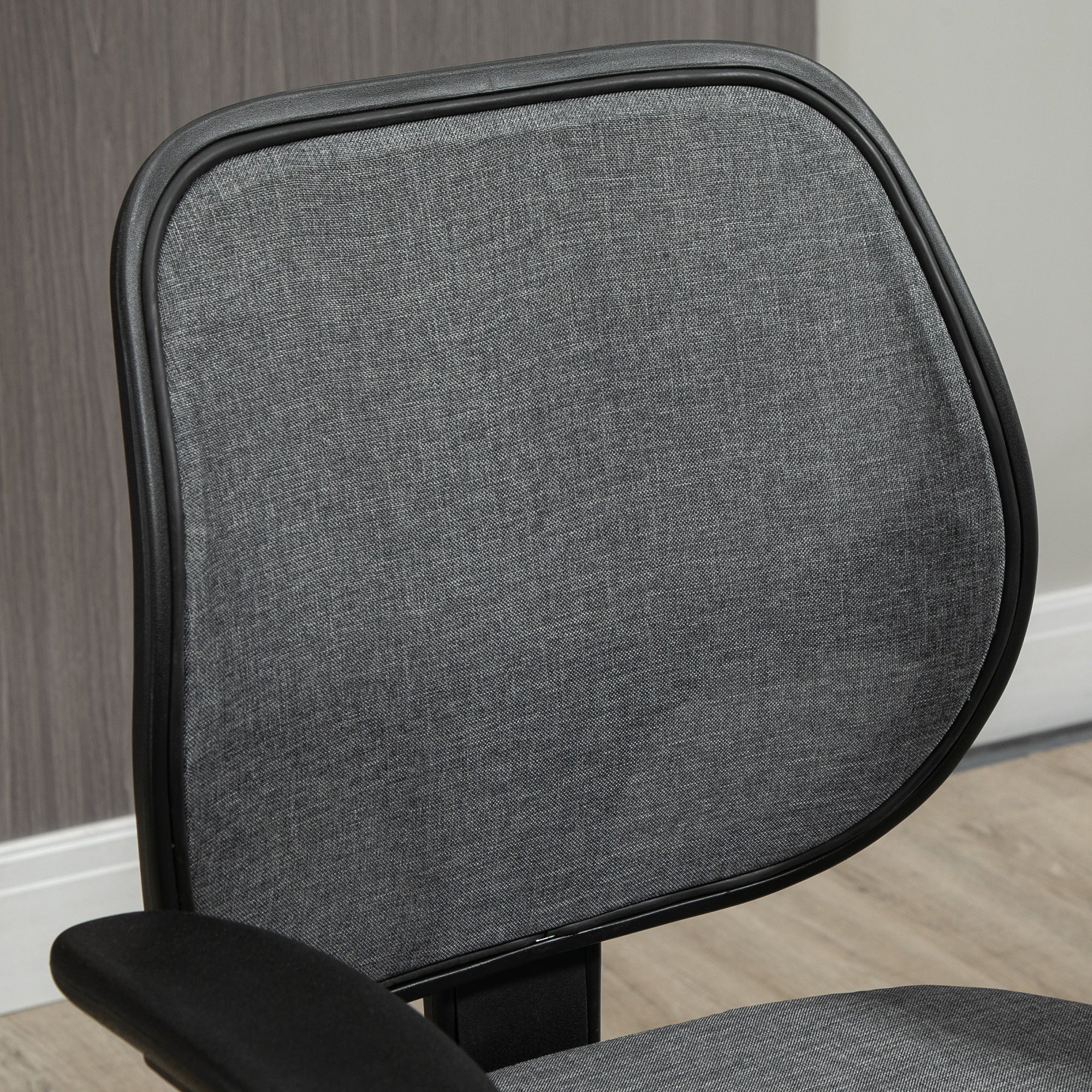 Vinsetto Drafting Chair, Fabric Office Chair, Ergonomic Painting Chair with Height Armrest Adjustable and Foot Ring, 360° Swivel Stool Chair for Standing Desk, Grey - North Peak Garden Furniture