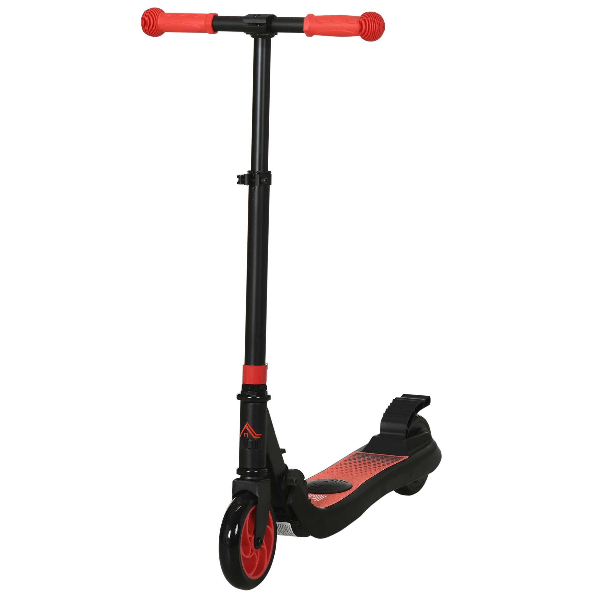 HOMCOM Folding Electric Scooter with Brake, for Ages 6+ Years, 8km/h Maximum Speed, Red - North Peak Garden Furniture