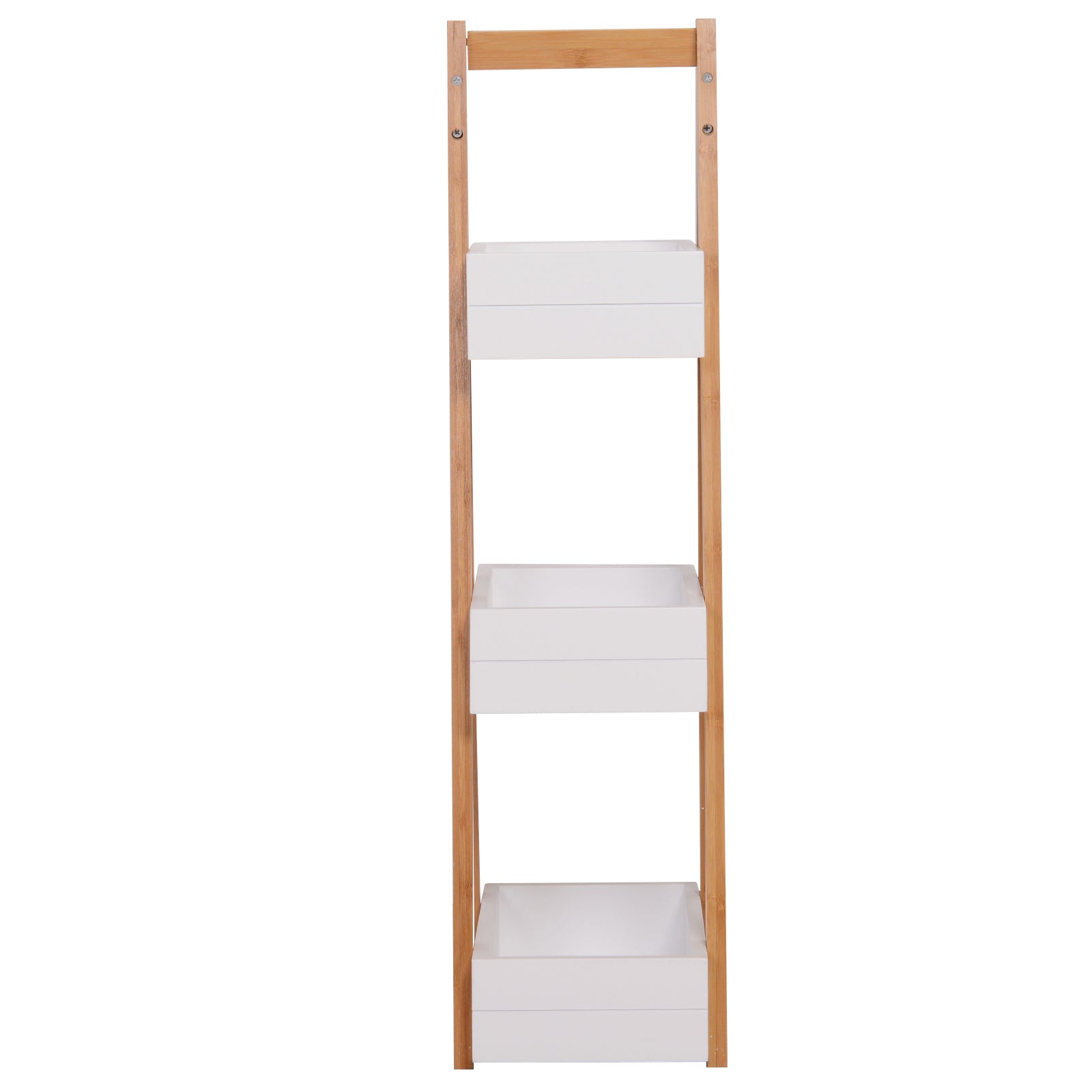 HOMCOM 3 Tier Bathroom Shower Caddy Freestanding Rack Storage Unit Shelf Organiser - North Peak Garden Furniture