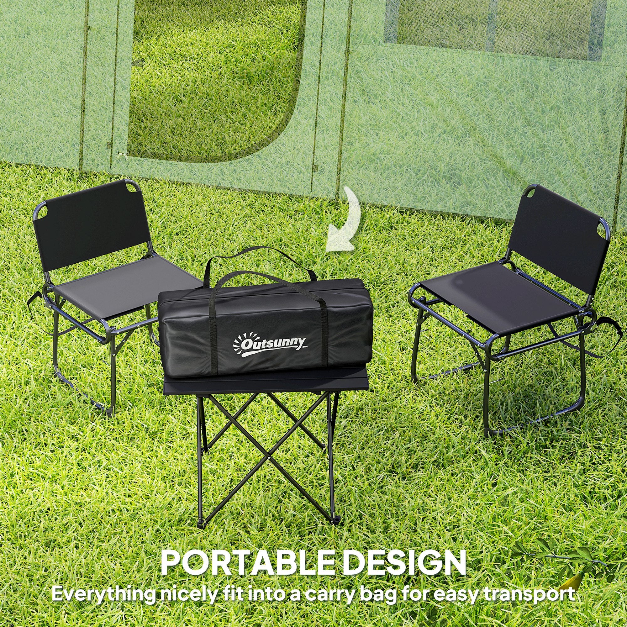 Outsunny 3-4 Man Tunnel Tent, Family Camping Tent with Porch, Bedroom and Living Area, Sewn in Groundsheet, 3000mm Waterproof, Portable with Bag for Hiking, Festival, Backpacking, Green - North Peak Garden Furniture