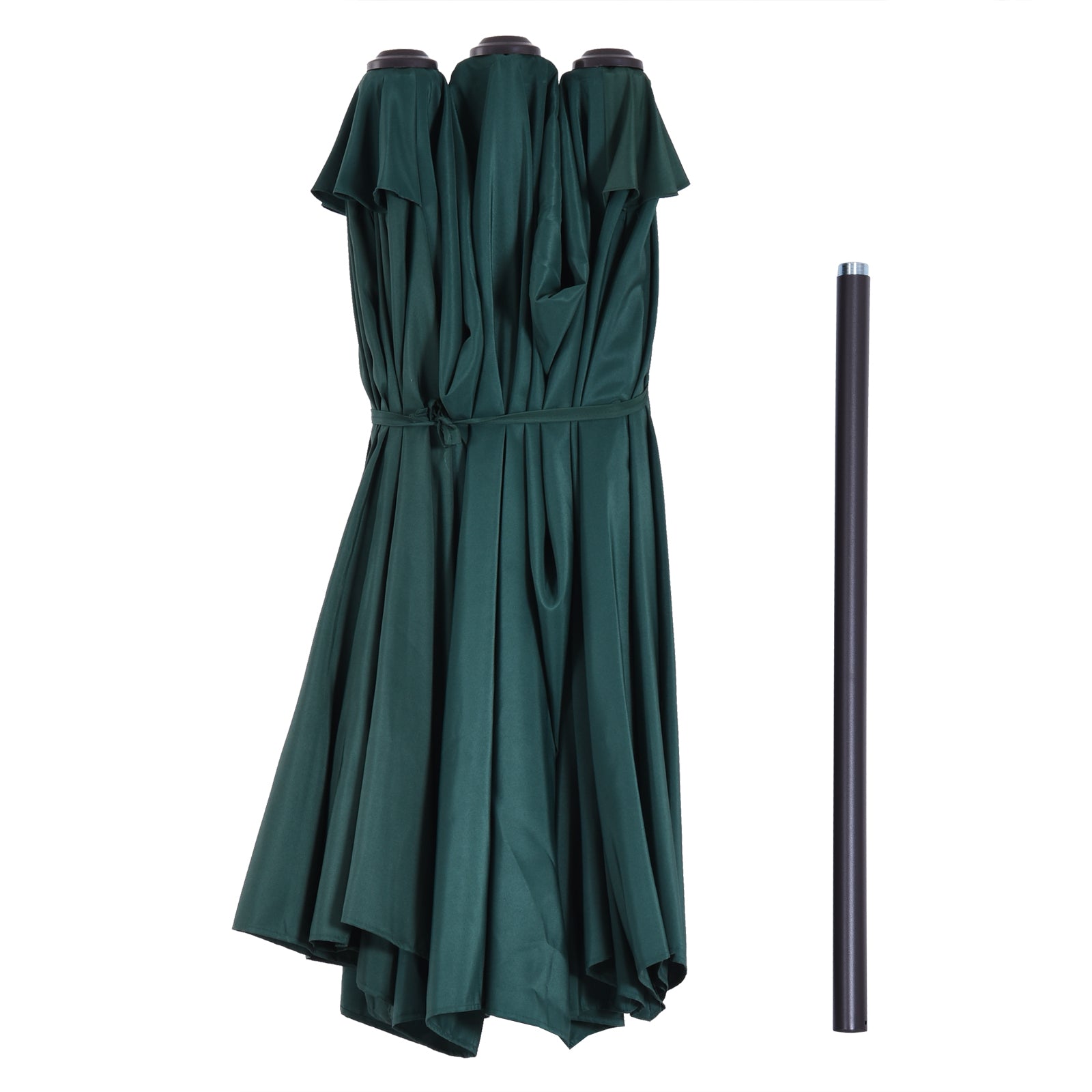 Outsunny 4.6m Double Garden Parasol - Green