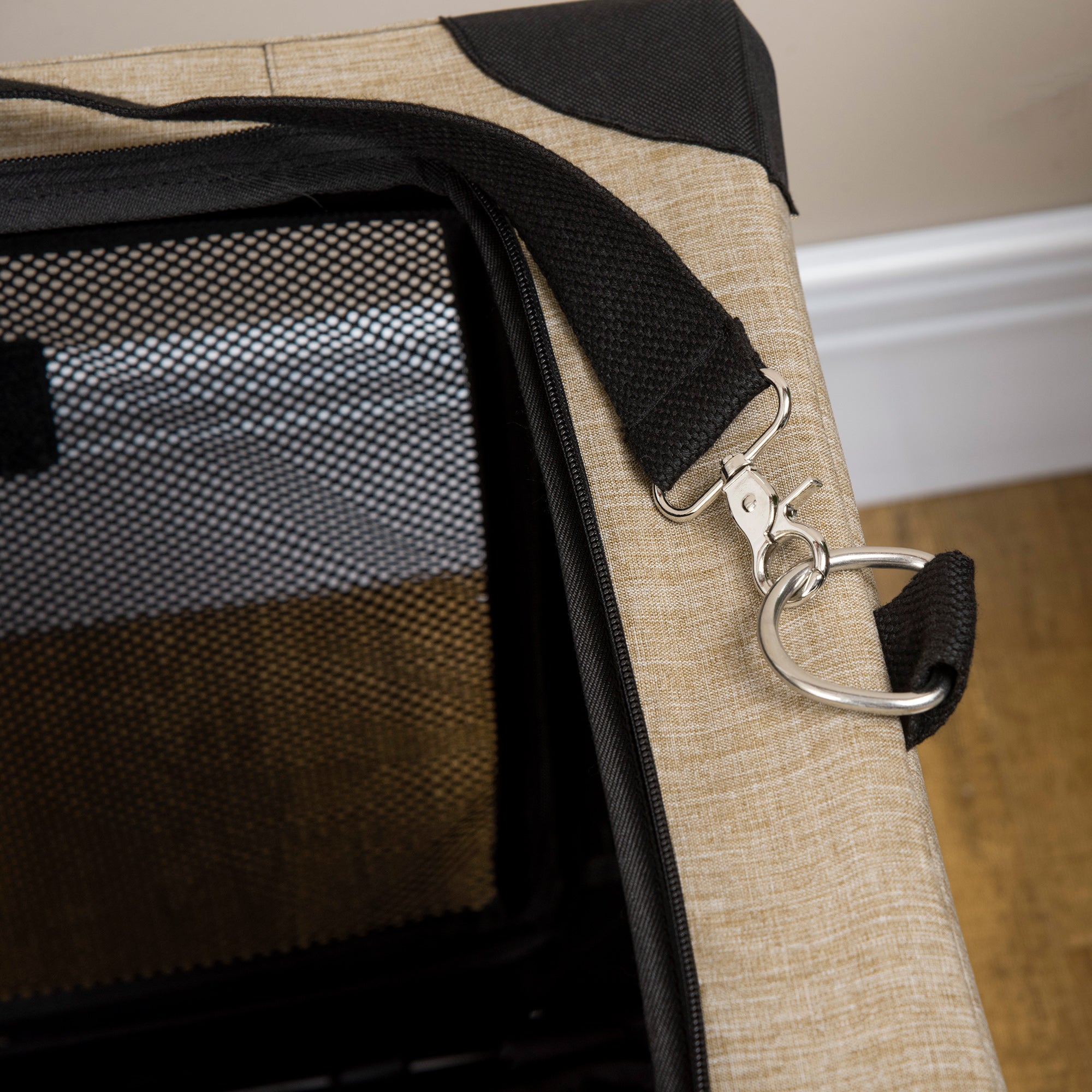 PawHut Foldable Pet Carrier, with Cushion, for Small Dogs and Cats - North Peak Garden Furniture