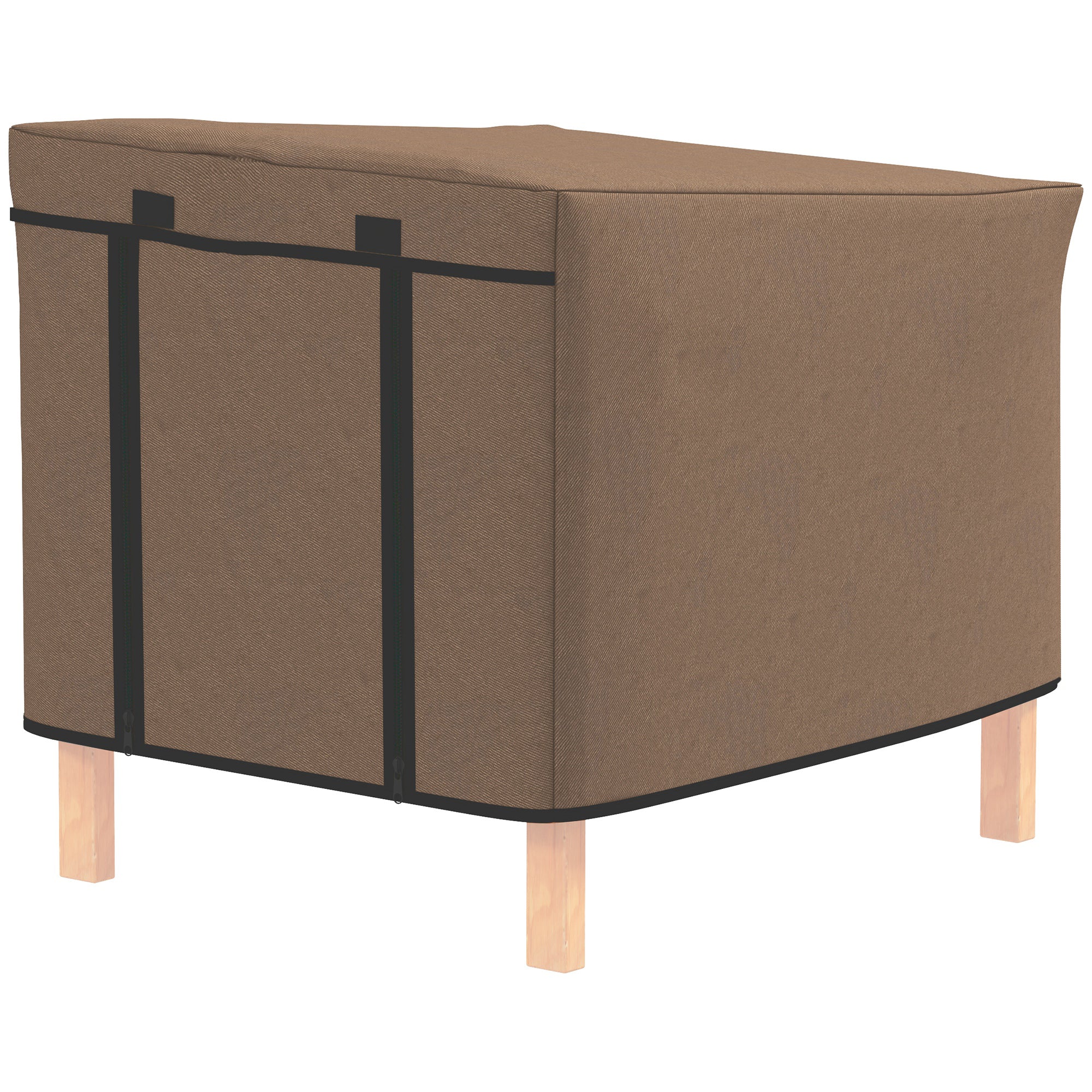 PawHut Waterproof Rabbit Hutch Cover for X-D2-0047 and Similar Model Rabbit Hutch, 43 x 52 x 37 cm, Brown - North Peak Garden Furniture