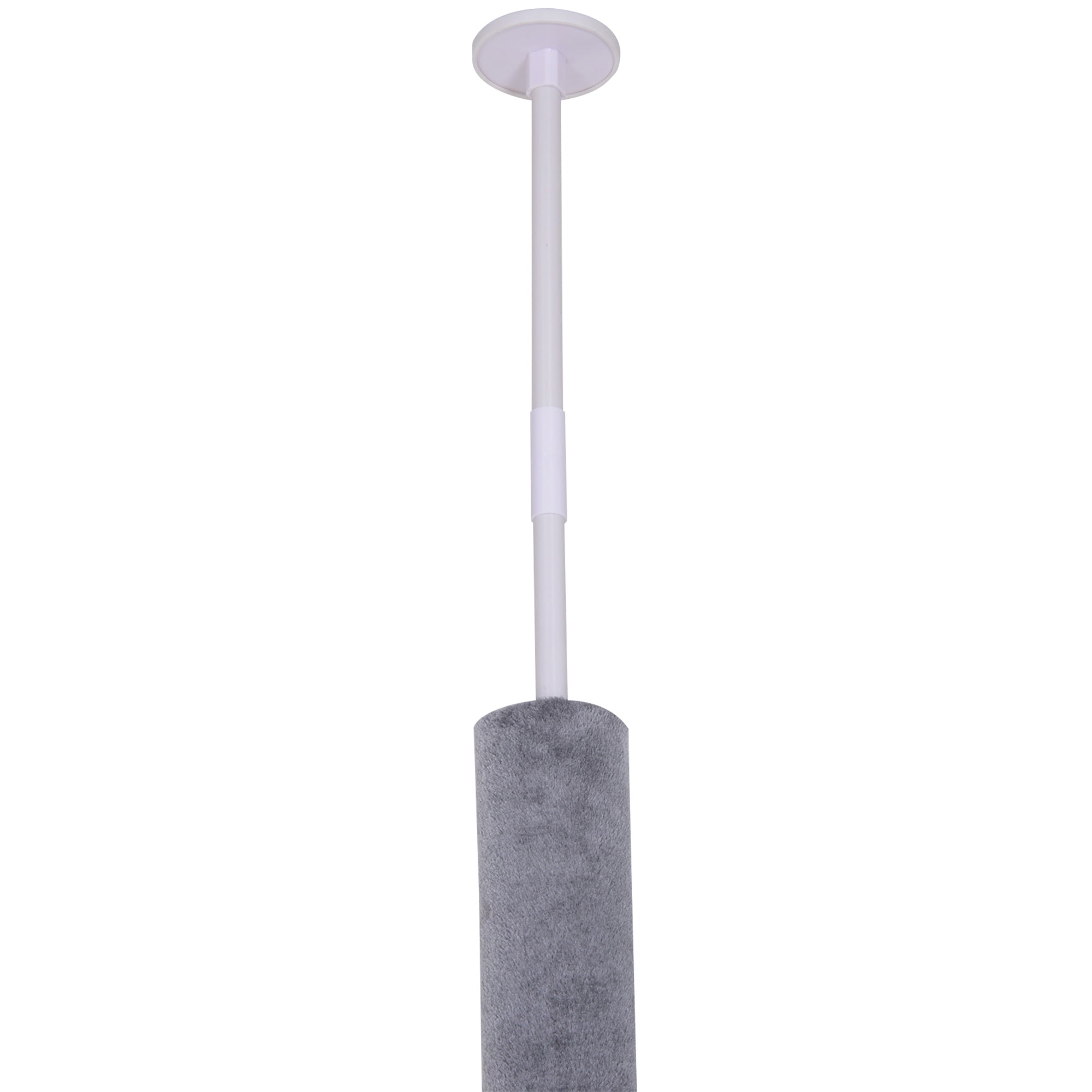 PawHut Floor to Ceiling Cat Tree for Indoor Cats 5-Tier Kitty Tower Climbing Activity Center Scratching Post Adjustable Height 230-260 cm Grey - North Peak Garden Furniture