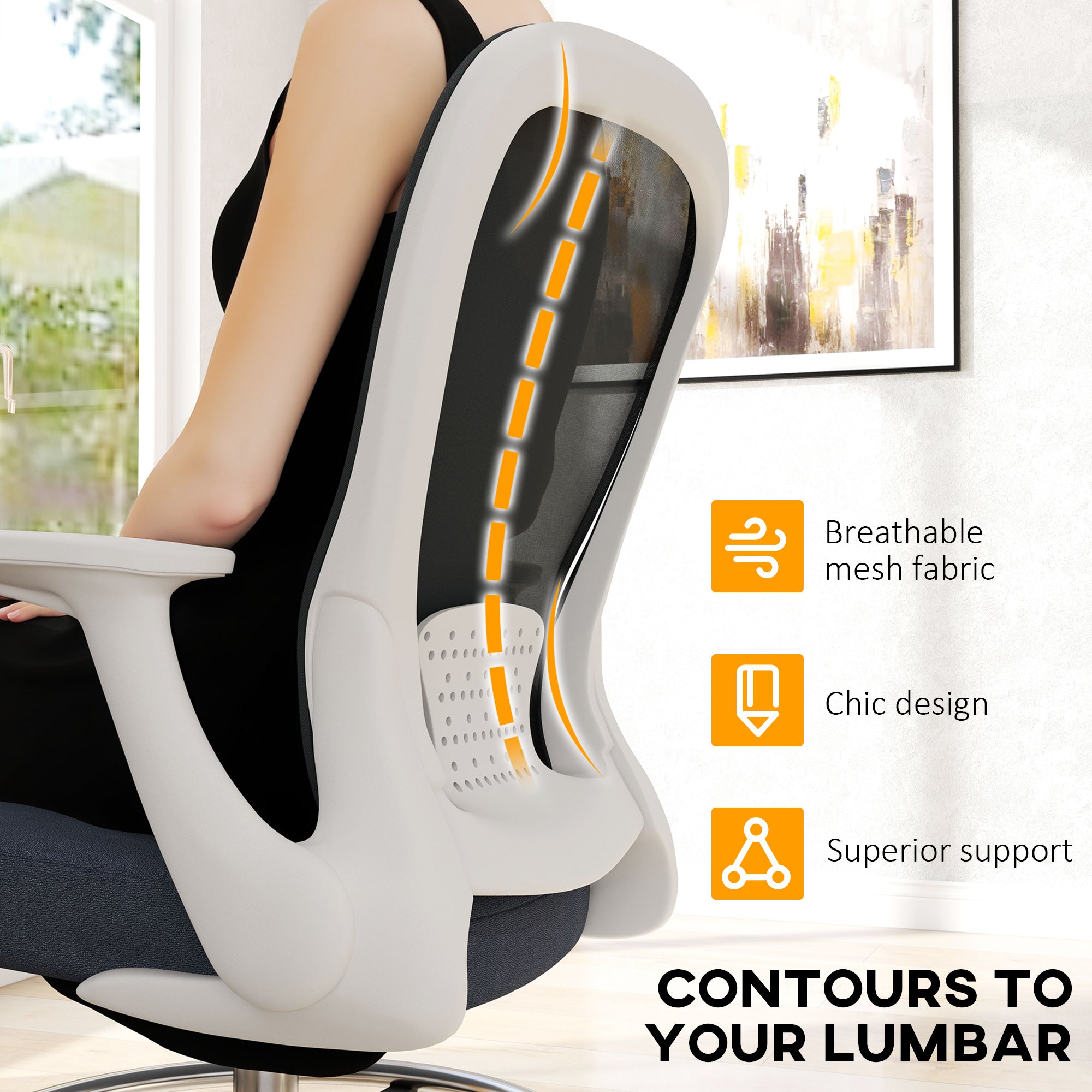 HOMCOM Draughtsman Chair, Mesh Drafting Chair, Ergonomic Office Chair with Flip-up Armrest, Adjustable Foot Ring, Grey - North Peak Garden Furniture