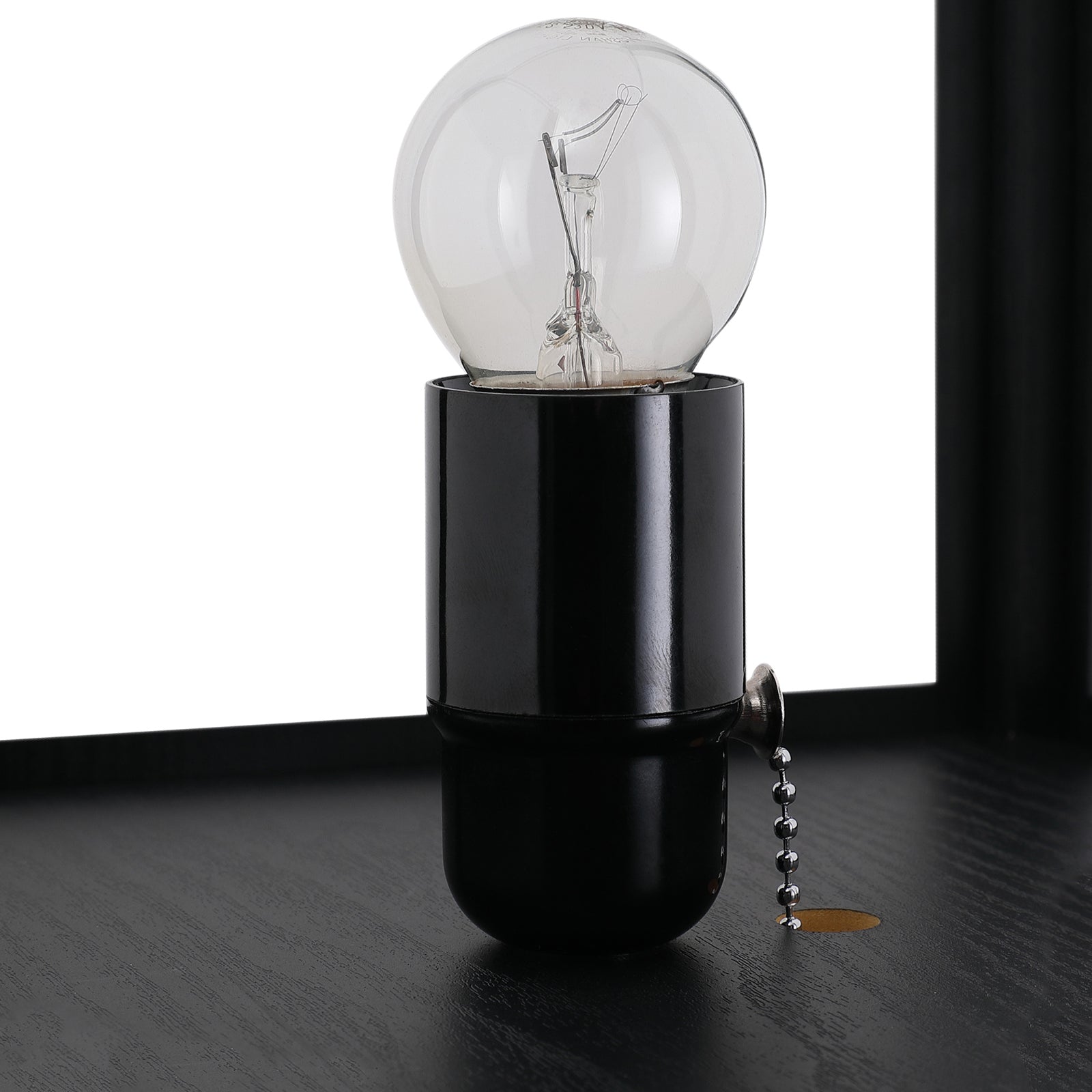 HOMCOM Three-Shelf Standing Lamps Set of 2 - Black