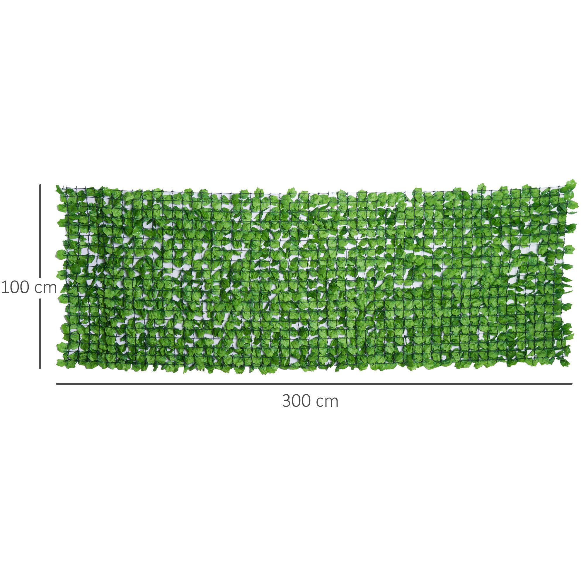 Outsunny 3 x 1m Artificial Leaf Wall - Green - North Peak Garden Furniture