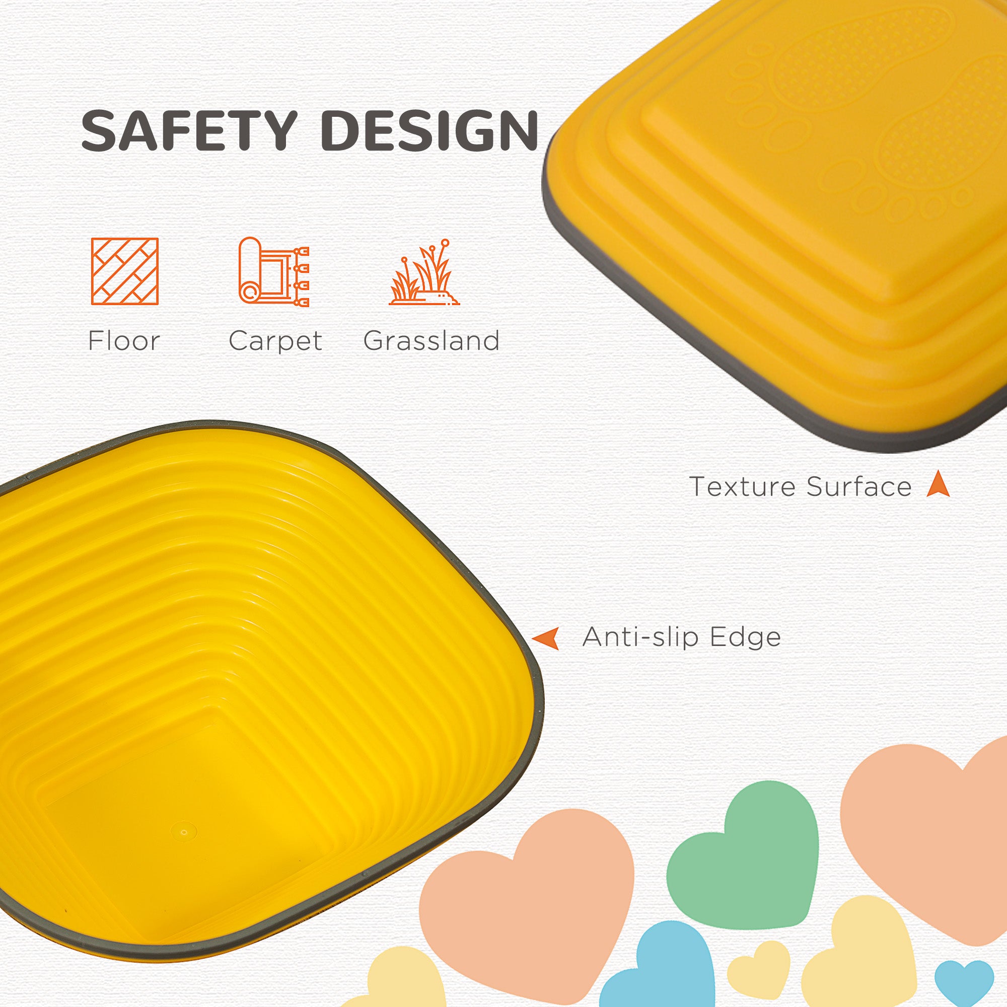 AIYAPLAY Balance Stepping Stones for Kids, 6PCs Non-Slip Stackable River Stones, Obstacle Courses for Balance & Motor Skills - North Peak Garden Furniture