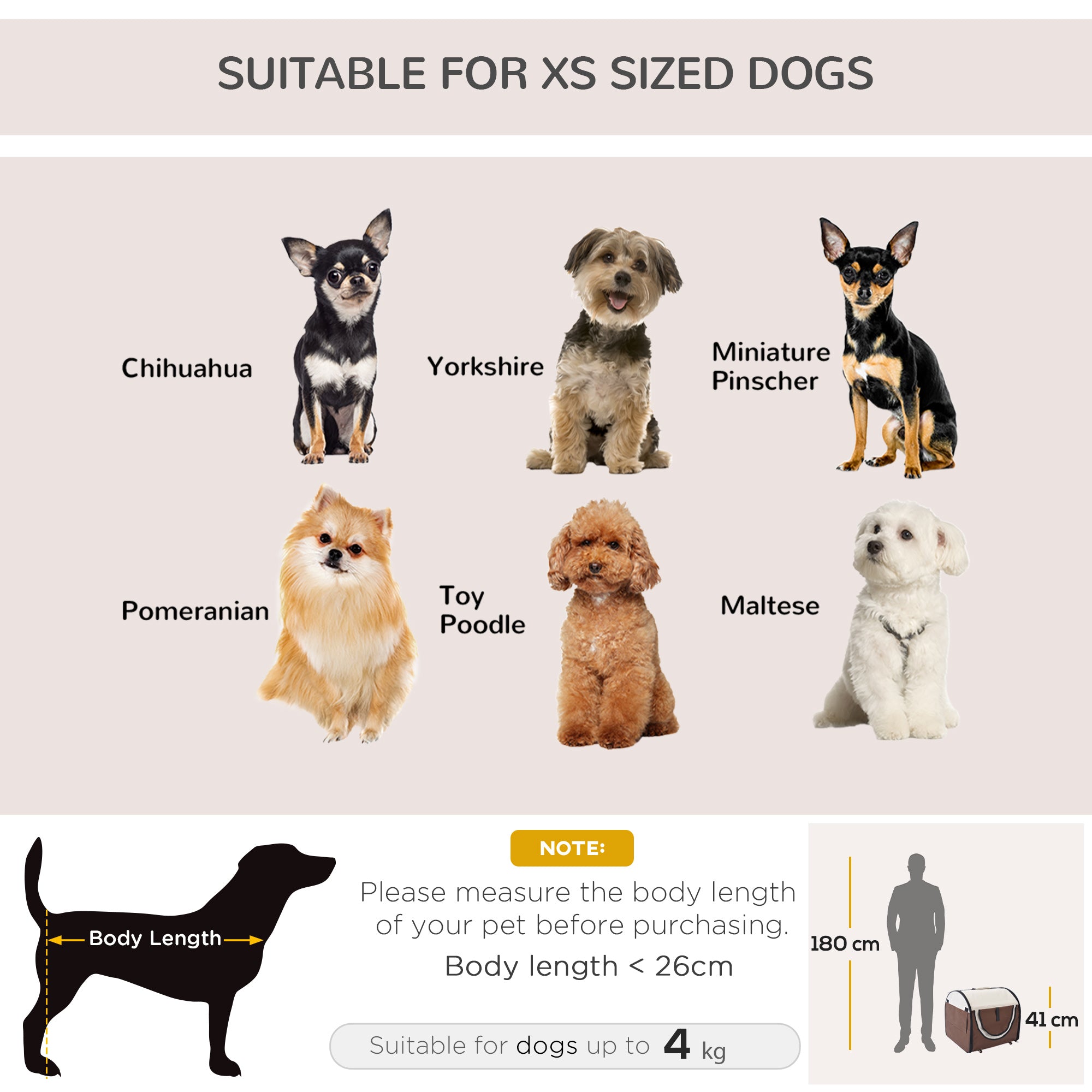 Pawhut Folding Fabric Soft Pet Crate, 46Lx36Wx41H cm-Brown - North Peak Garden Furniture