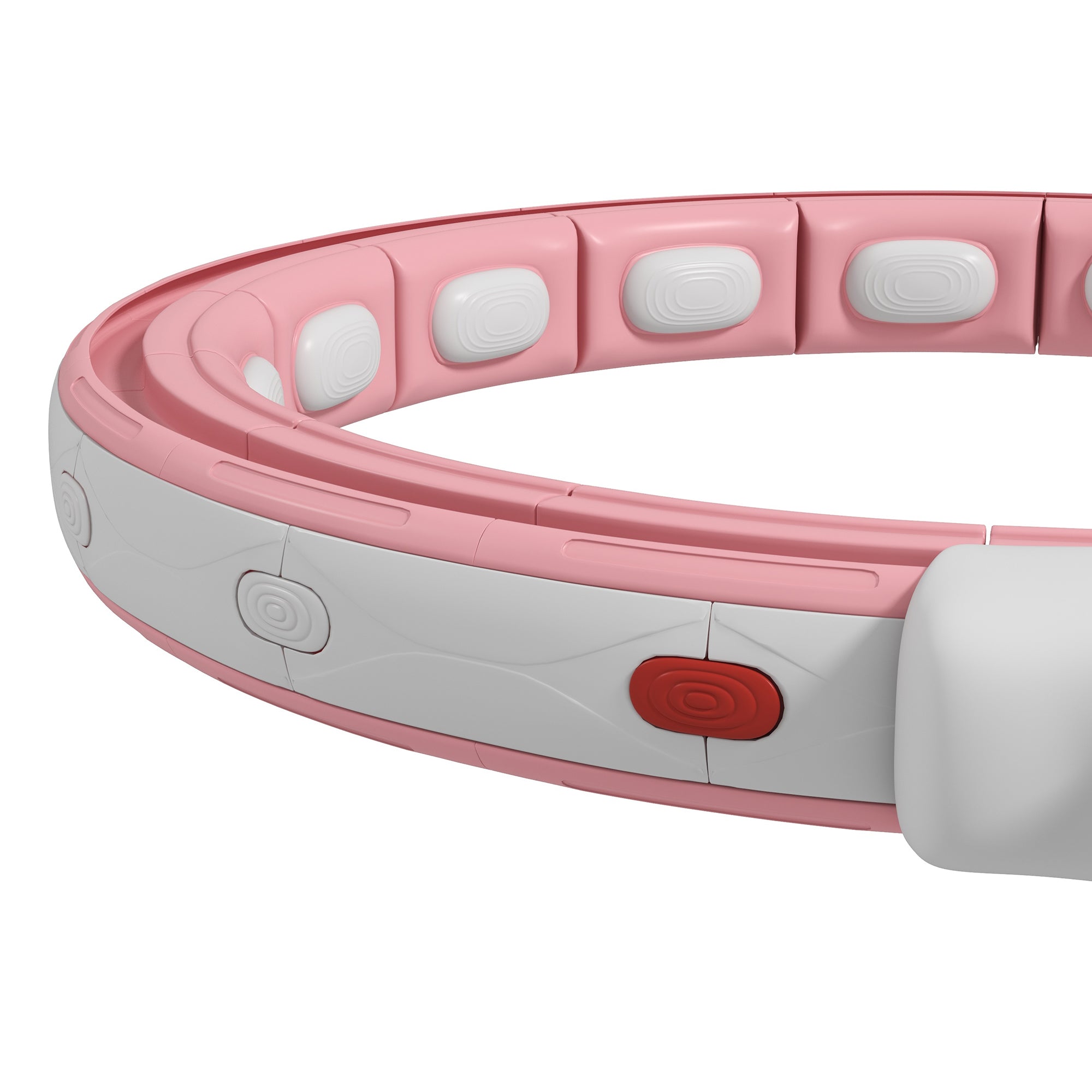SPORTNOW Smart Weighted Hula Hoop, Massage Hula Ring with 16 Detachable Knots, 360° Auto-Rotating Ball and Digital Counter - North Peak Garden Furniture