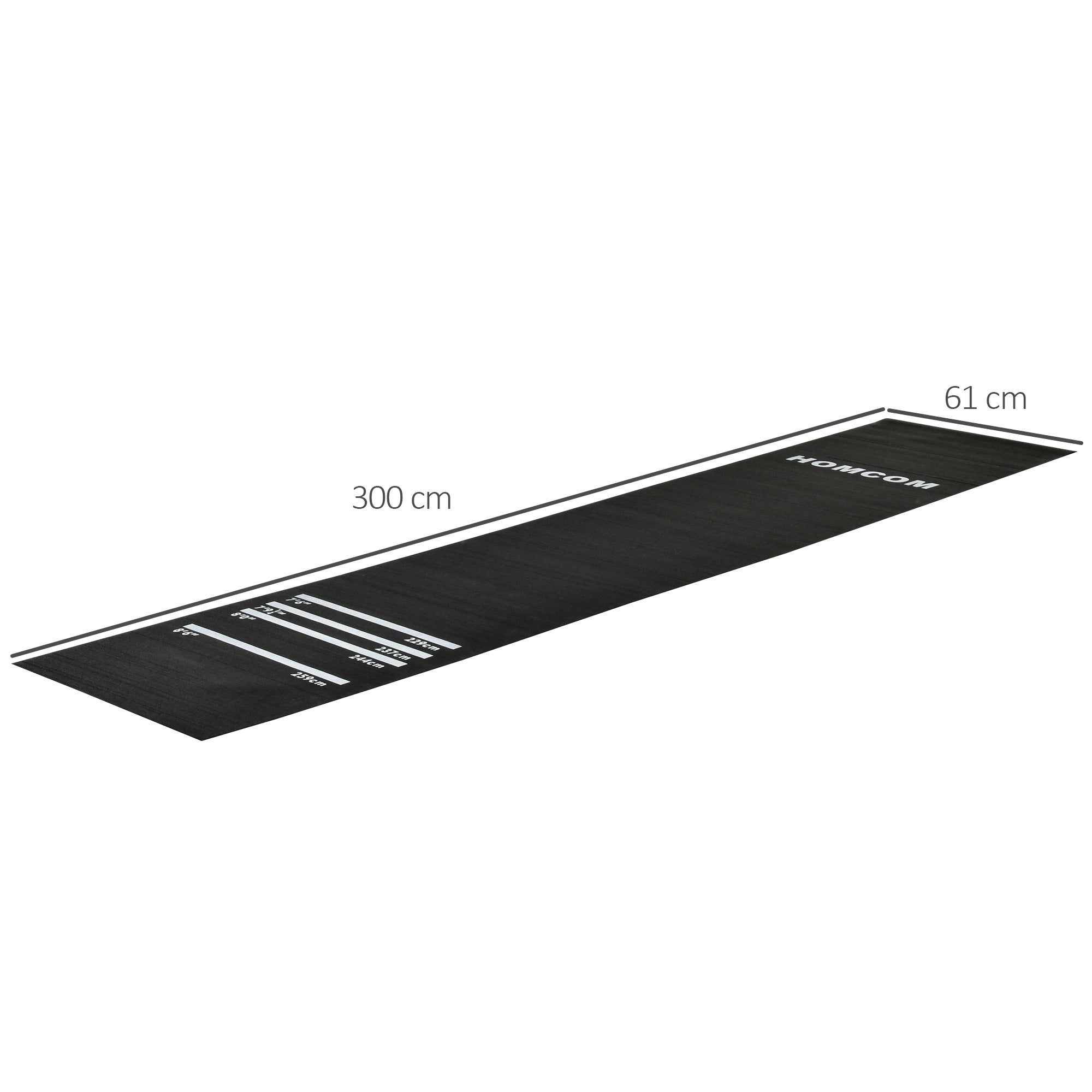 HOMCOM Professional Rubber Darts Dart Mat Pub Club Home 4 Throwing Distances - North Peak Garden Furniture
