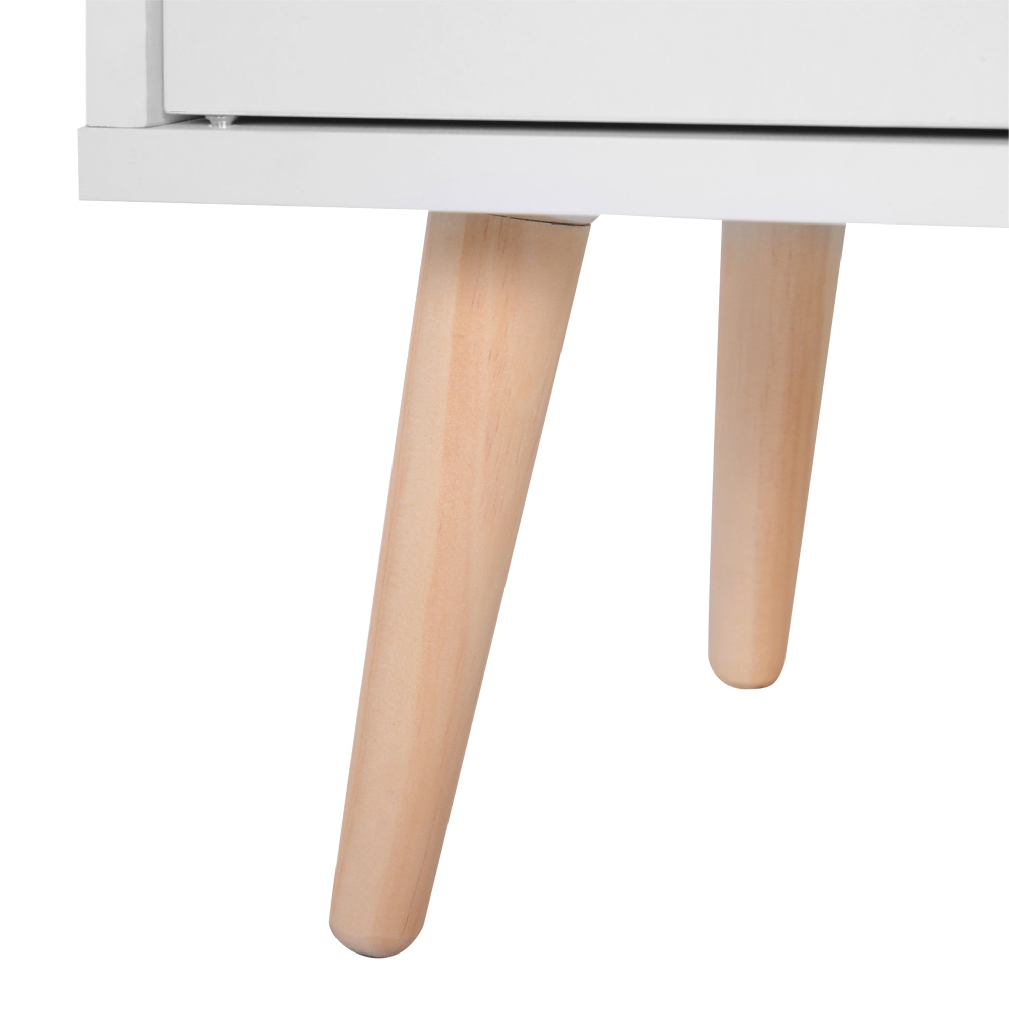 HOMCOM Sideboard, Side Cabinet, Floor Cupboard with Storage Drawer for Hallway, Kitchen, Bedroom, Living Room, White - North Peak Garden Furniture