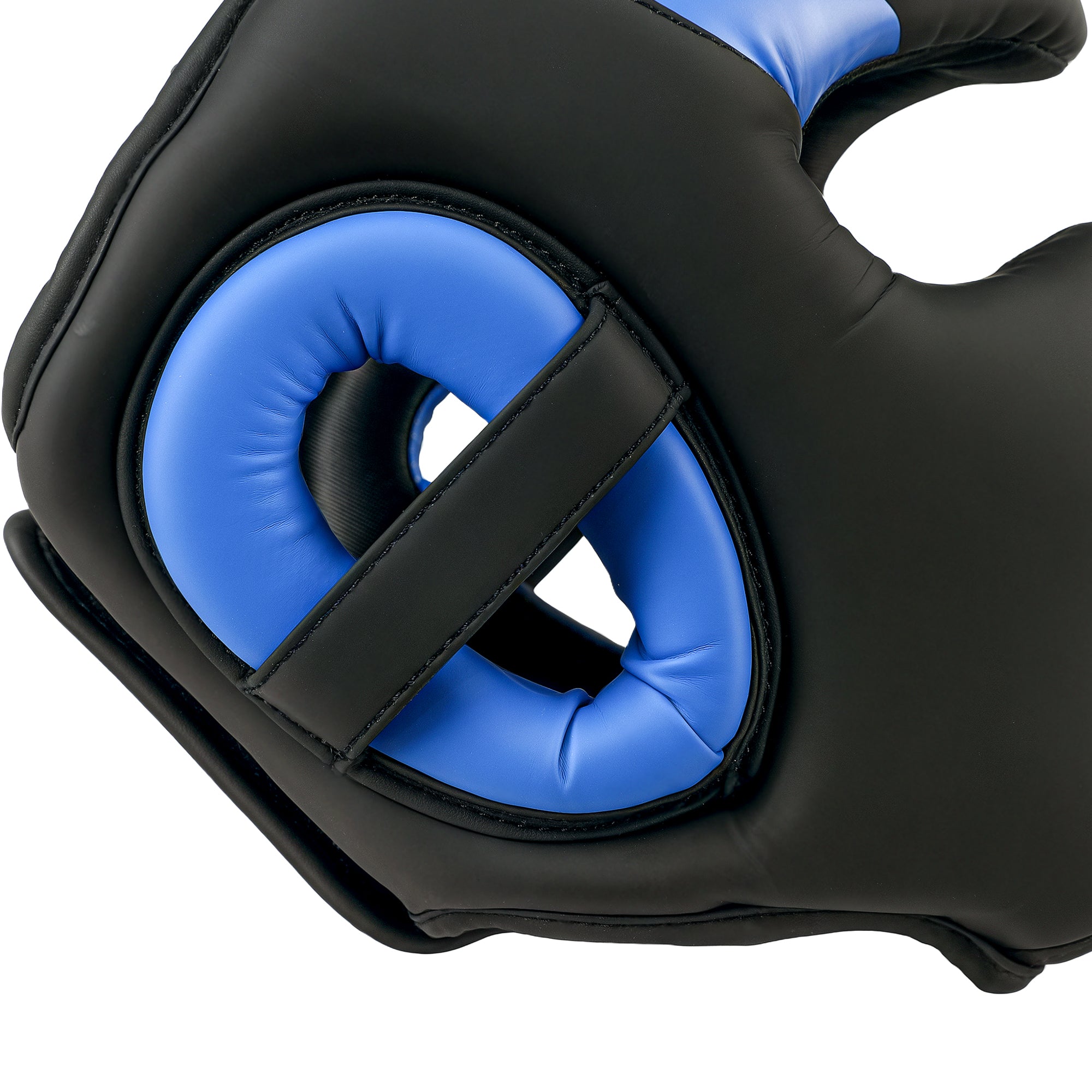 SPORTNOW Boxing Headguard, Boxing Headgear Helmet with Adjustable Strap for Full Face Protection for Kickboxing Sparring Martial Arts Karate Taekwondo, Blue - North Peak Garden Furniture