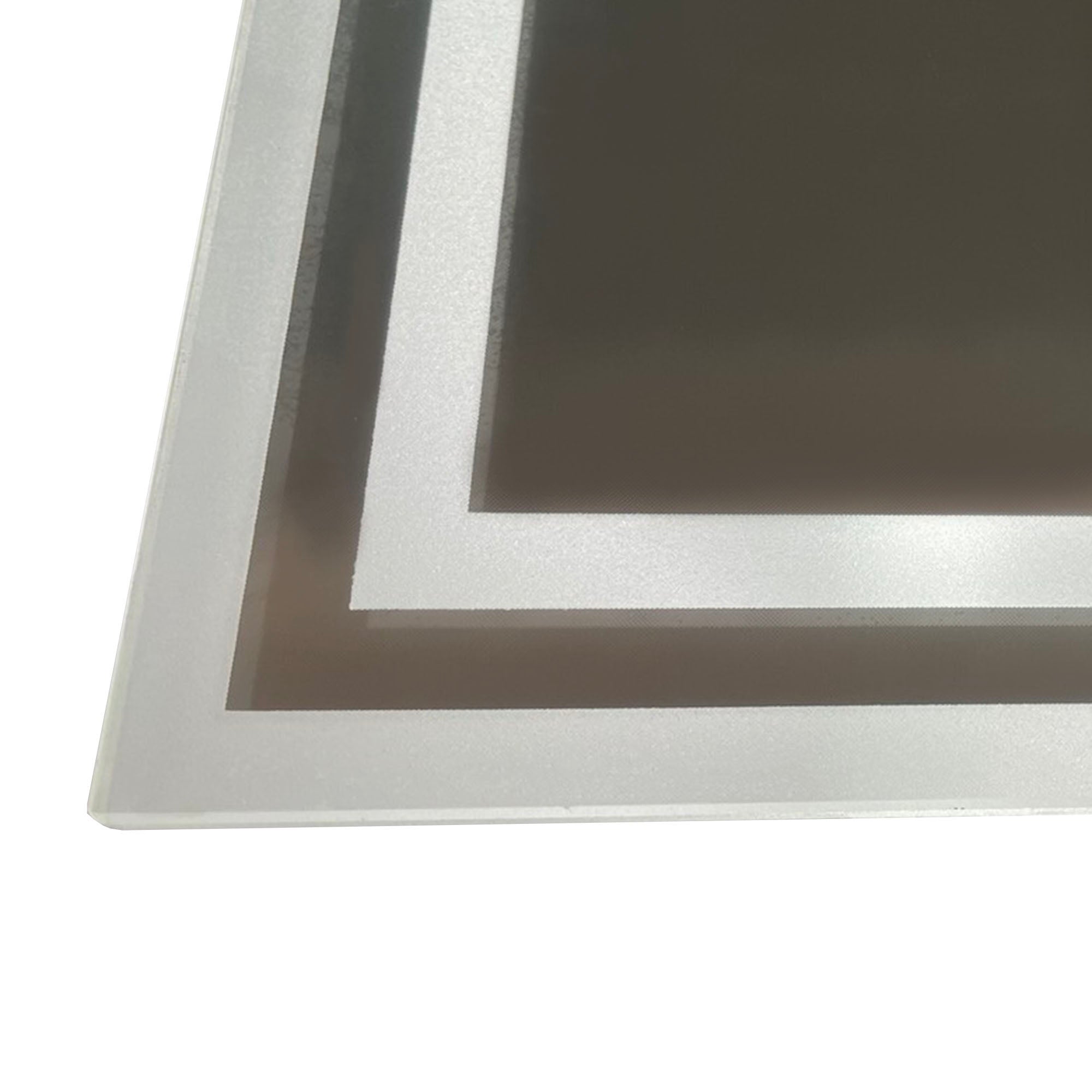 kleankin LED Bathroom Mirror with Lights, Illuminated Makeup Mirror, Vanity Mirror with 3 Colour, Smart Touch, Anti-Fog - North Peak Garden Furniture