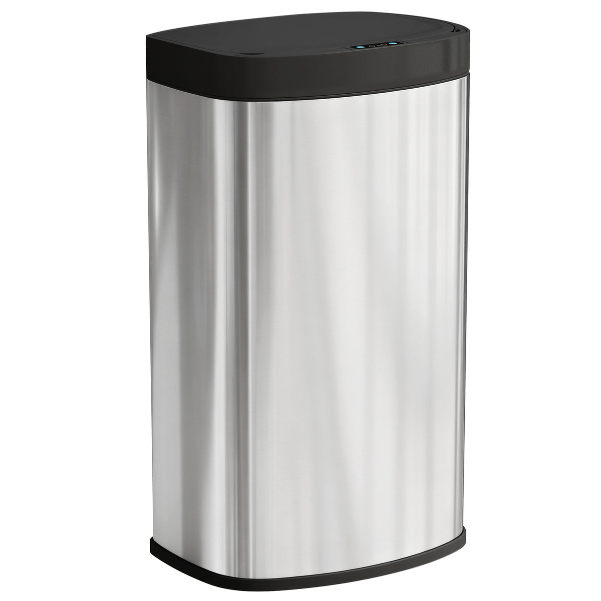 HOMCOM 55L Sensor Bin with Soft-Close Lid, Automatic Touchless Motion Sensor Kitchen Bin with Fingerprint Resistant Stainless Steel for Hygienic Gyms, Home Office Use, Silver Tone