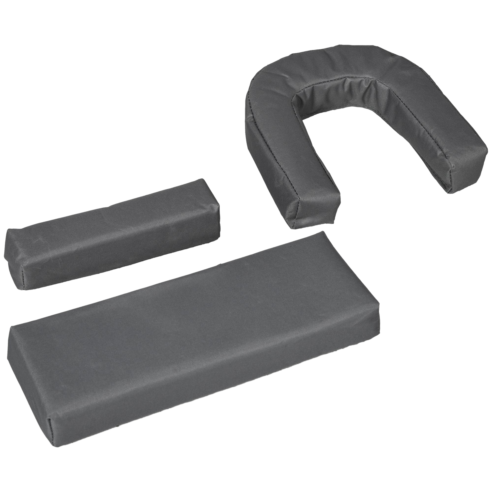 Outsunny Folding Sun Loungers Set of 2 with Face Hole, 4-Position Adjustable Backrest Garden Recliner Chairs Sunbeds, Outdoor Lounge Chairs with 600 D Oxford Cloth Seat, Pillow for Beach, Dark Grey