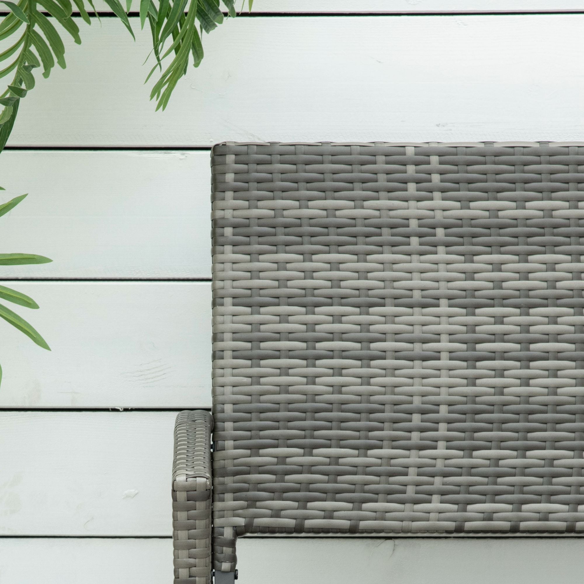 Outsunny Patio Rattan 2 Seater Garden Bench Wicker Weave Love Seater Armchair Furniture Outdoor Garden Conservatory Chair Grey - North Peak Garden Furniture
