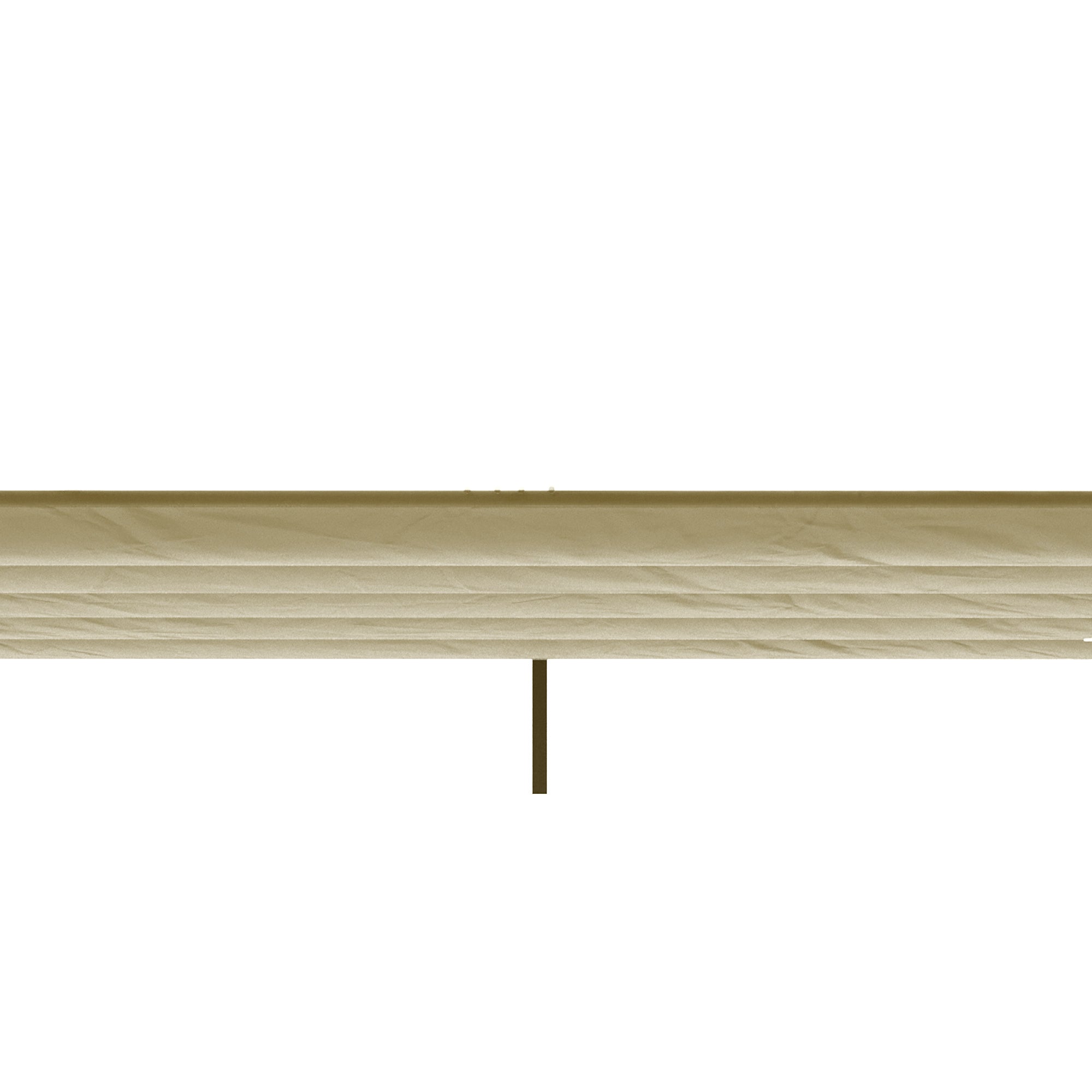 Outsunny Retractable Pergola Shade Cover, Replacement Canopy for 4 x 3 (m) Pergola, Retractable Roof, Beige - North Peak Garden Furniture