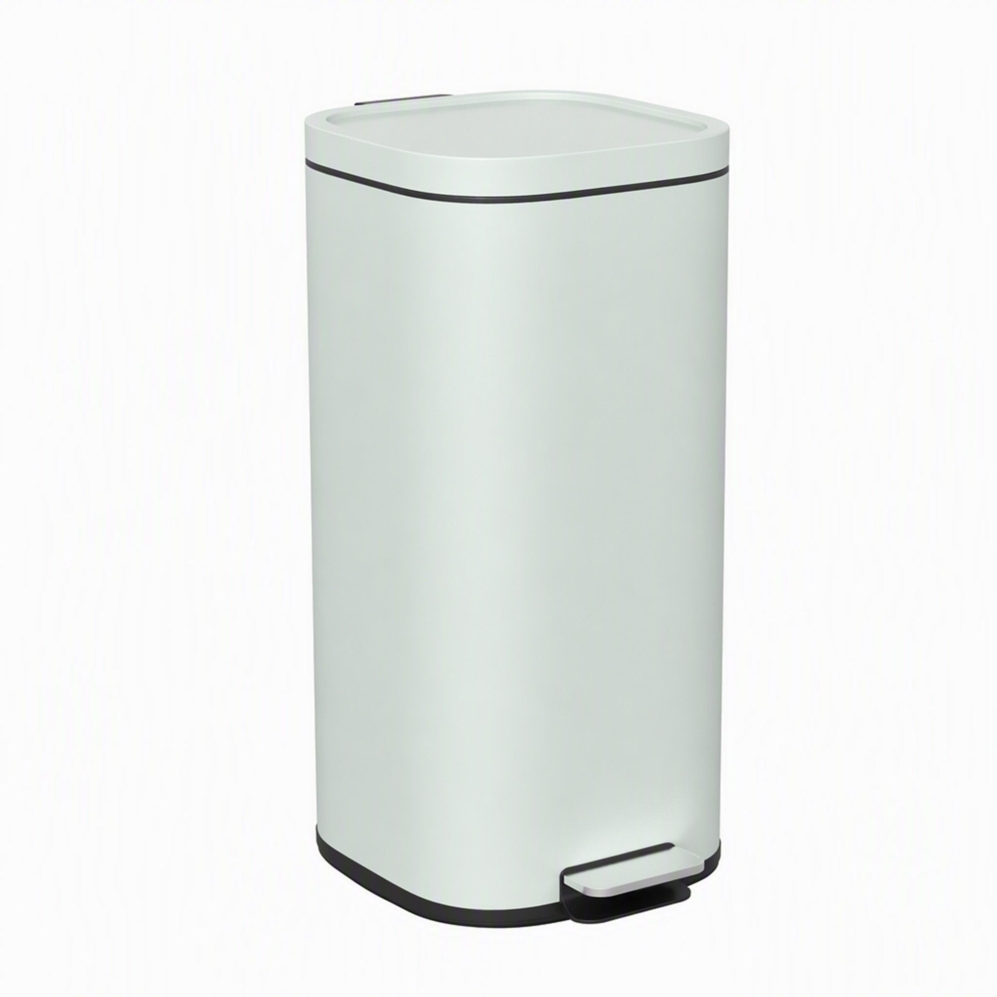 HOMCOM 30L Kitchen Bin, Compact Pedal Bin with Soft-Close and Stay-Open Lid, Removable Bucket for Kitchen, Home, Office, Green