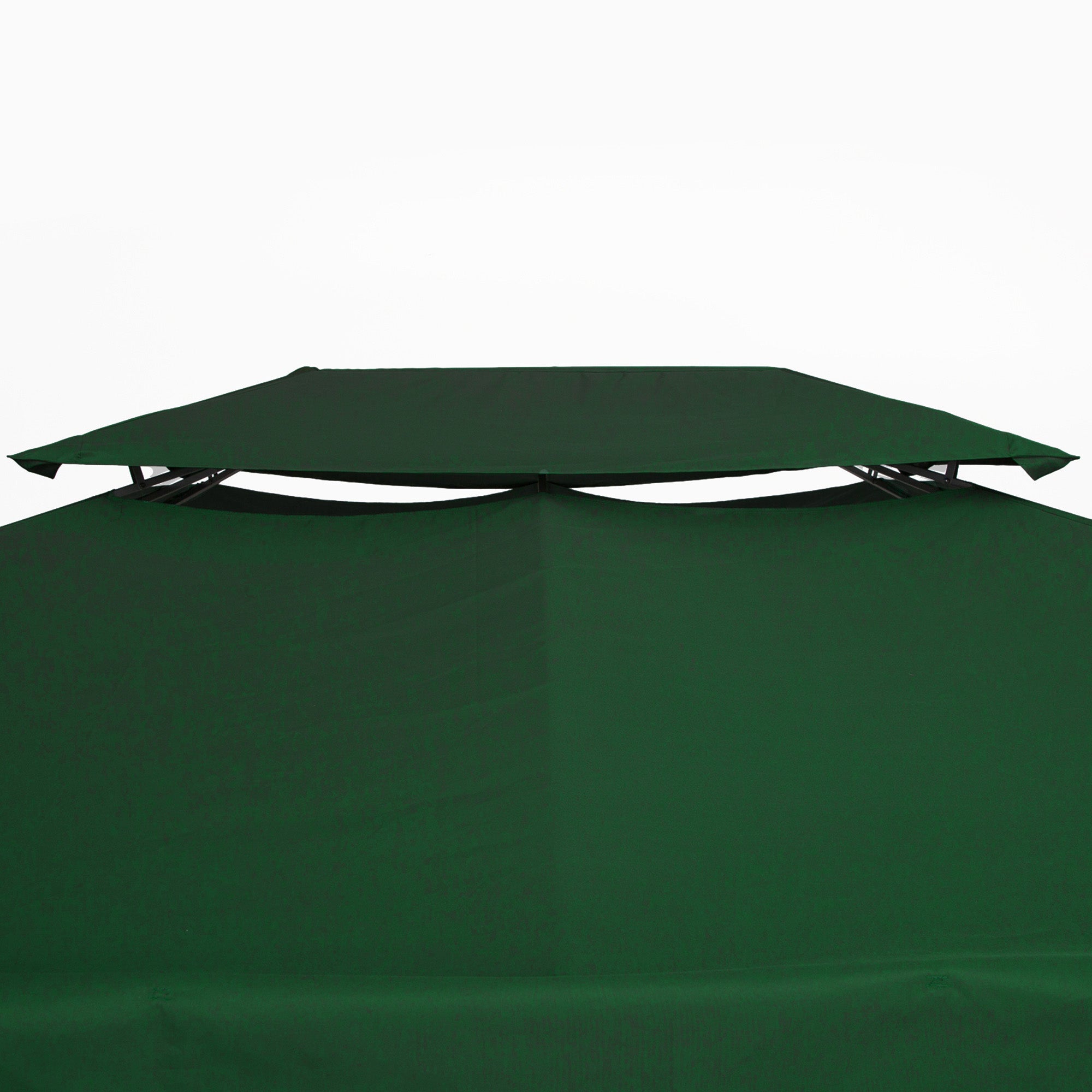 Outsunny Gazebo Roof Replacement, for 3 x 4m Frames - Green - North Peak Garden Furniture