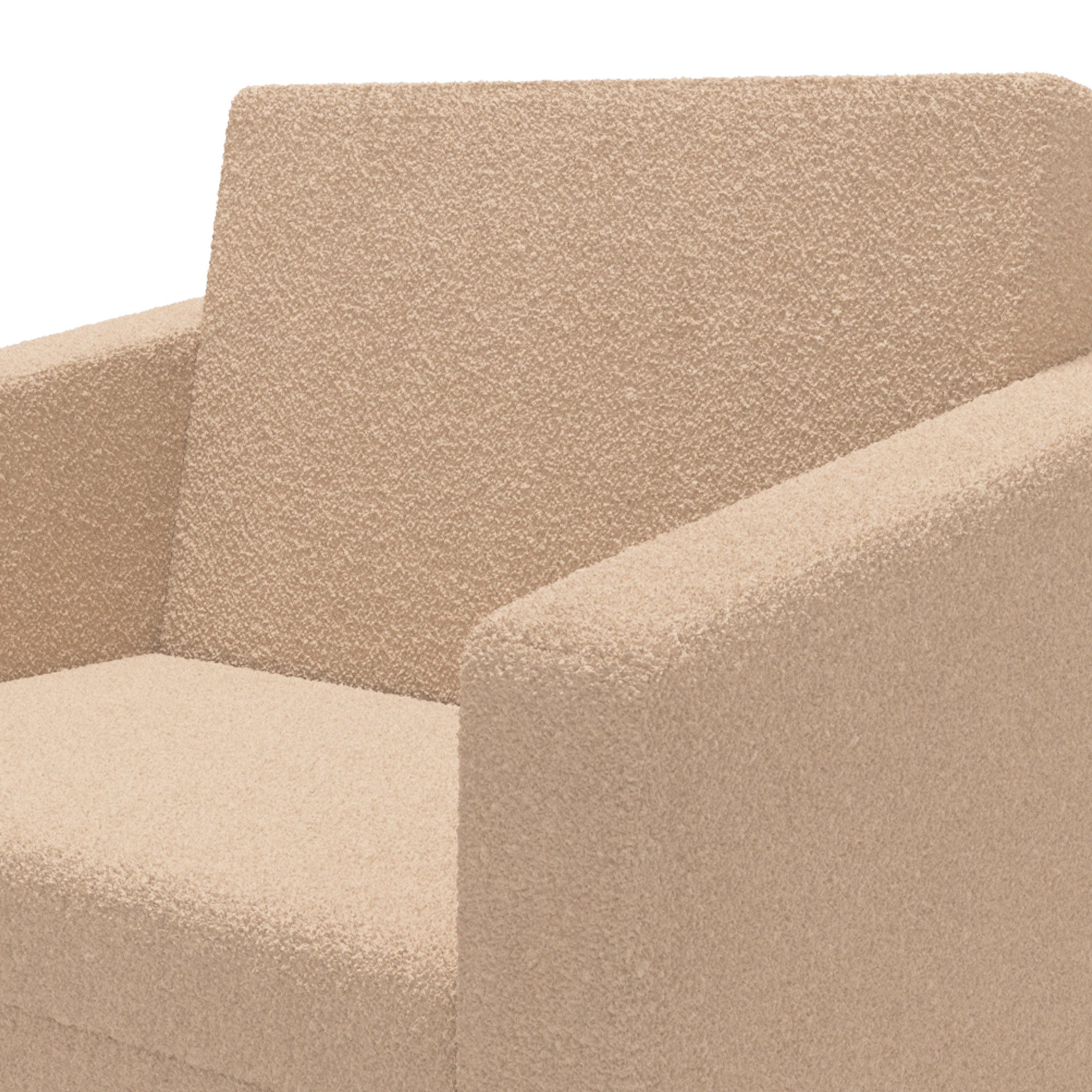 AIYAPLAY 2 in 1 Kids Armchair, Foldable Recliner for 1.5-3 Years Old, Khaki - North Peak Garden Furniture