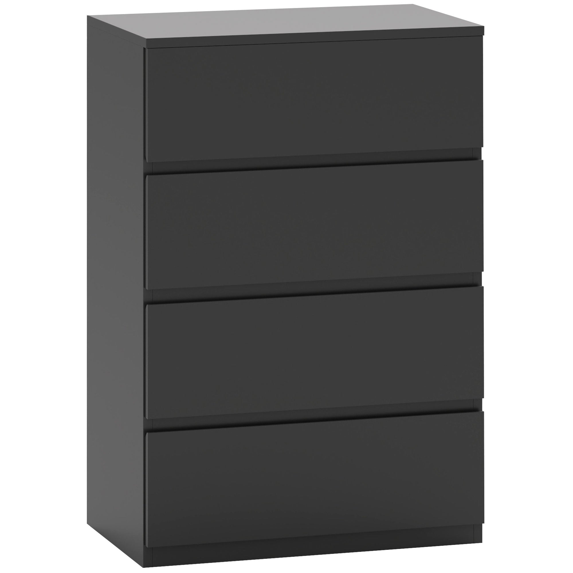 HOMCOM Chest of Drawers, 4-Drawer Storage Cabinets, Modern Dresser, Storage Drawer Unit for Bedroom - North Peak Garden Furniture